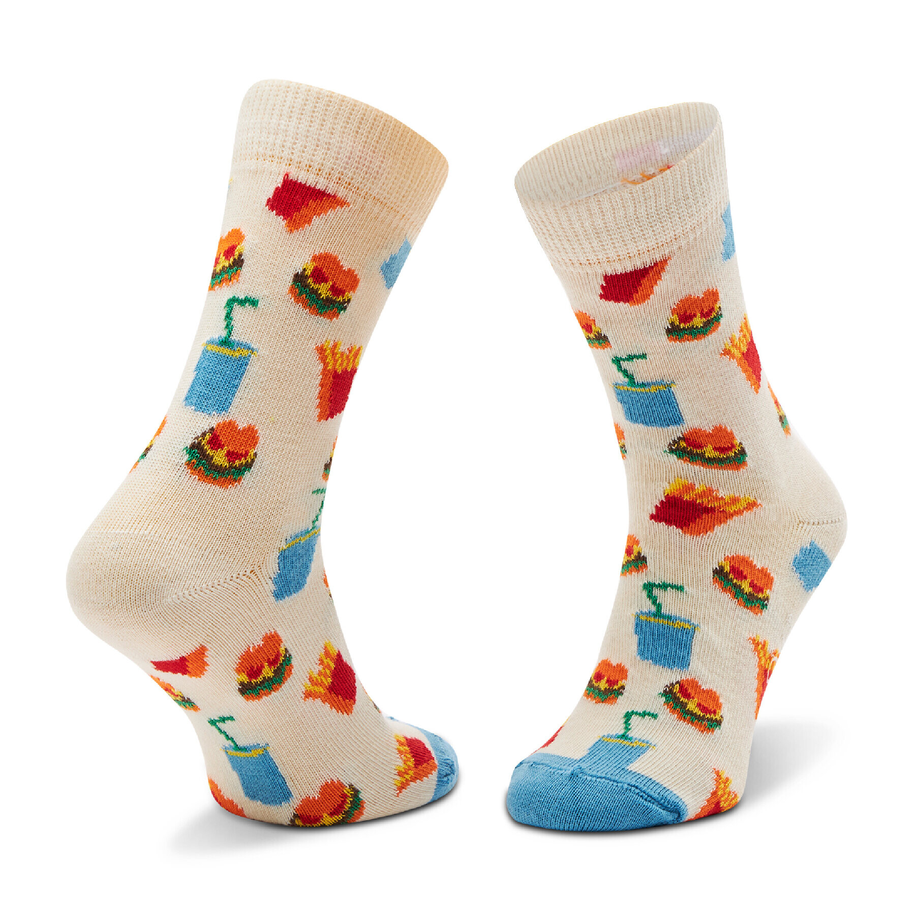 Happy Socks Чорапи дълги детски KHAM01-1300 Бял - Pepit.bg