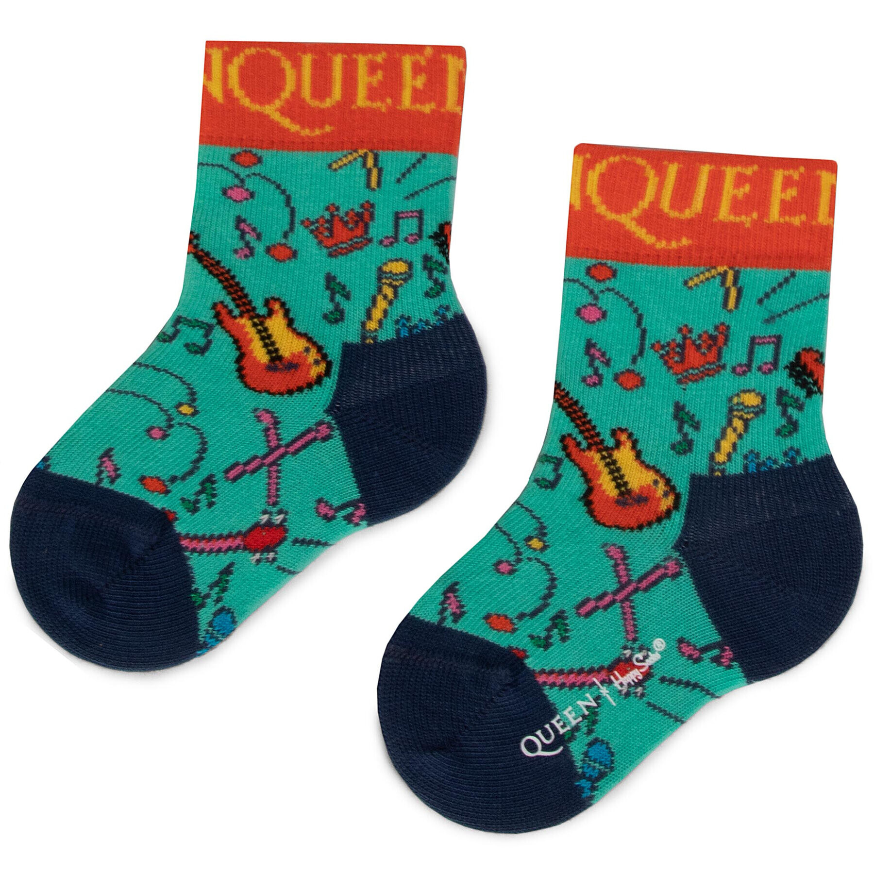 Happy Socks Чорапи дълги детски KQUE01-6700 Цветен - Pepit.bg