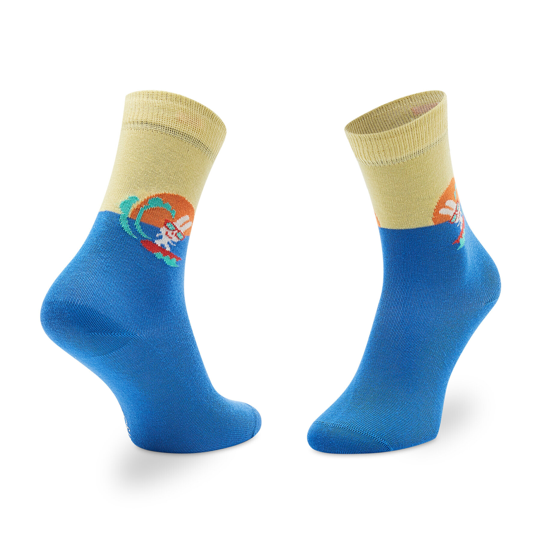 Happy Socks Чорапи дълги детски KSFB01-6300 Син - Pepit.bg