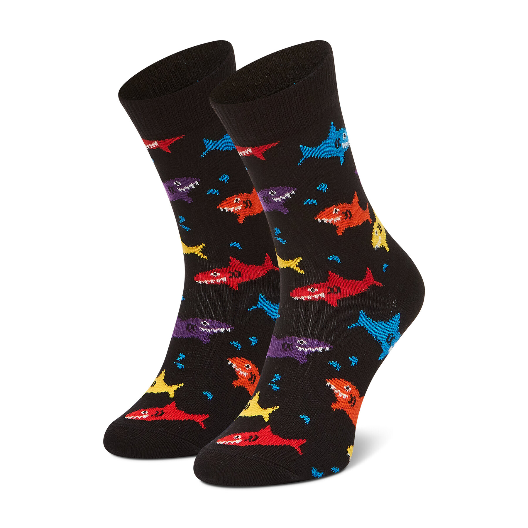 Happy Socks Чорапи дълги детски KSHA01-9300 Черен - Pepit.bg