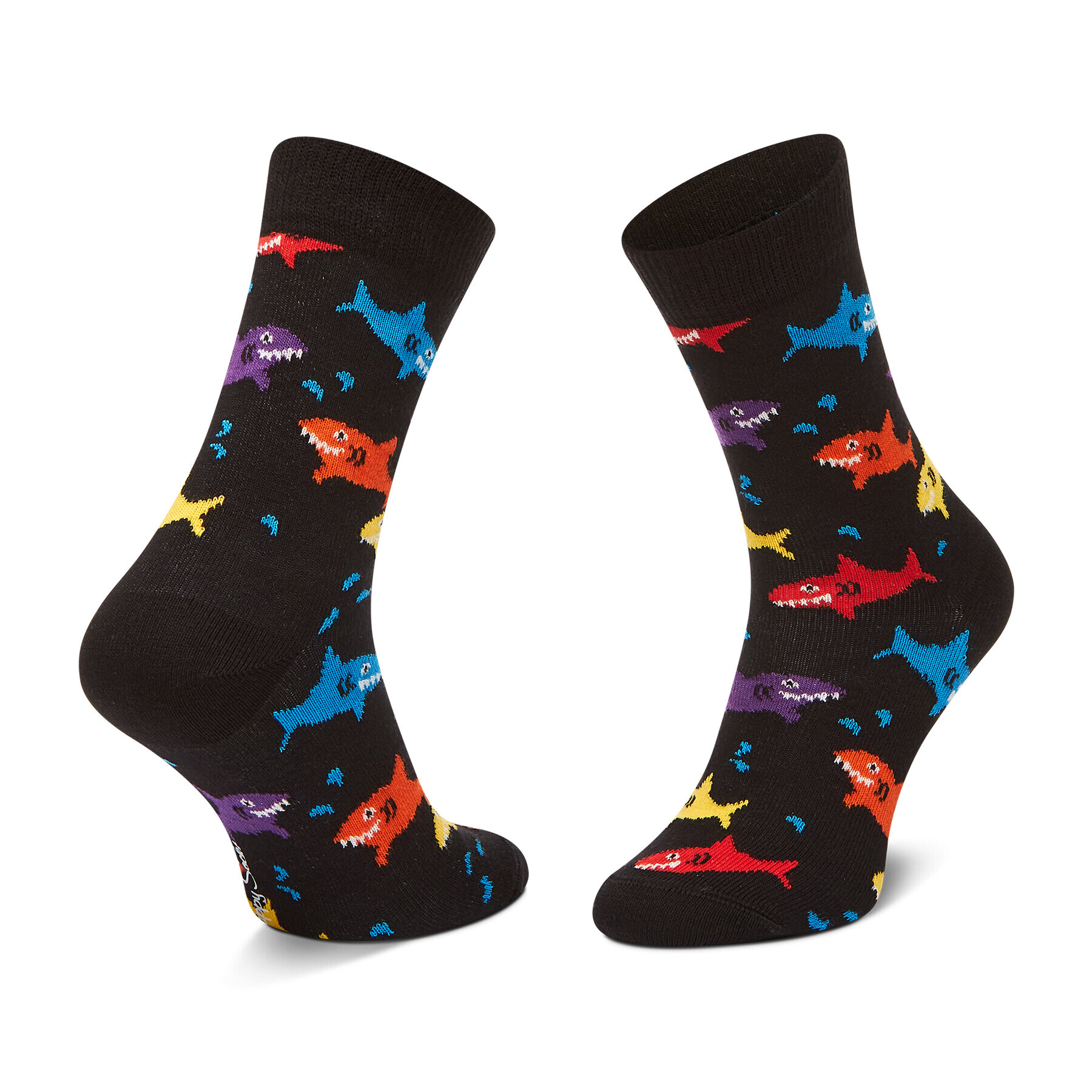 Happy Socks Чорапи дълги детски KSHA01-9300 Черен - Pepit.bg