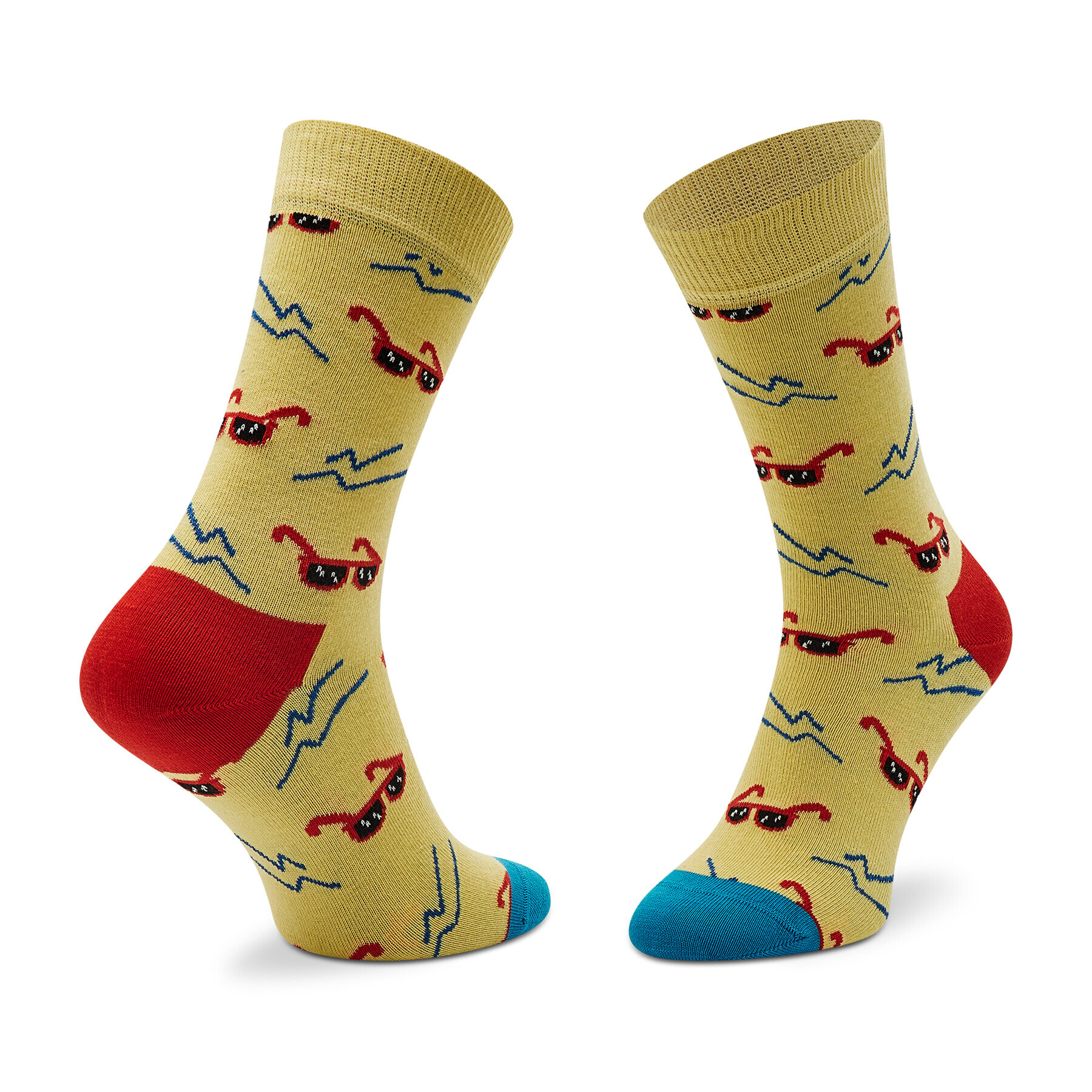 Happy Socks Чорапи дълги мъжки SND01-2000 Жълт - Pepit.bg