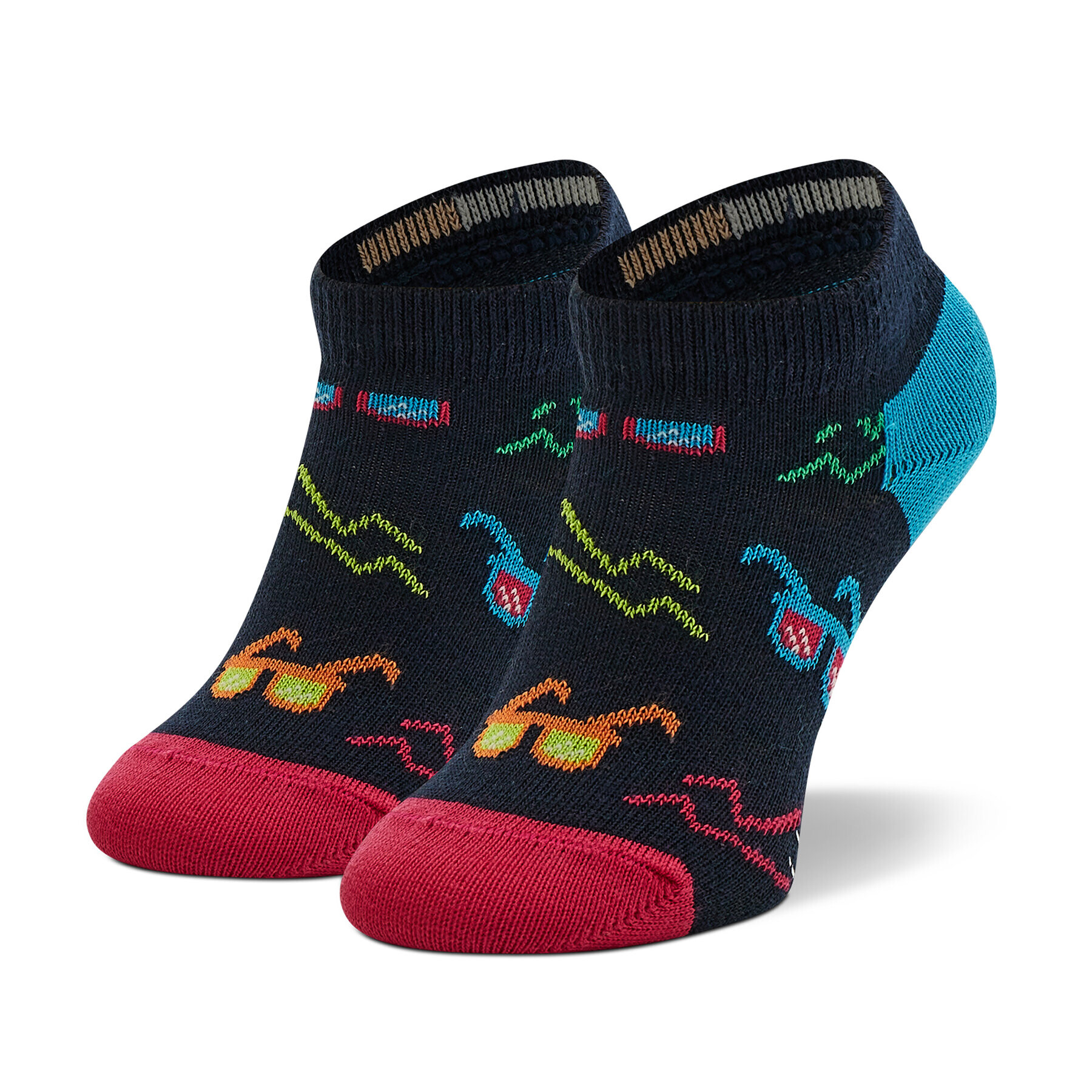 Happy Socks Чорапи къси детски KSND05-6500 Тъмносин - Pepit.bg