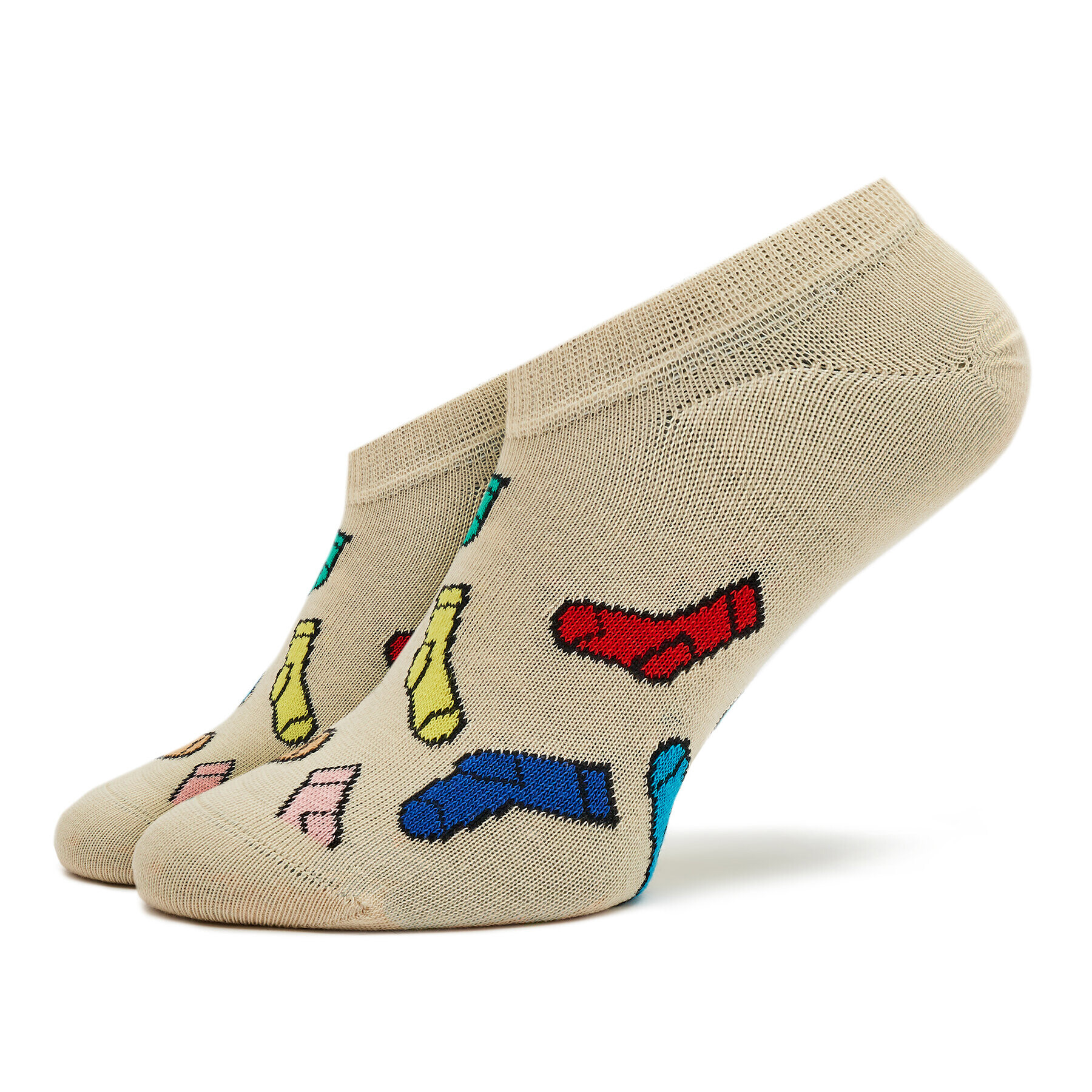 Happy Socks Чорапи къси унисекс SOC38-1300 Бежов - Pepit.bg