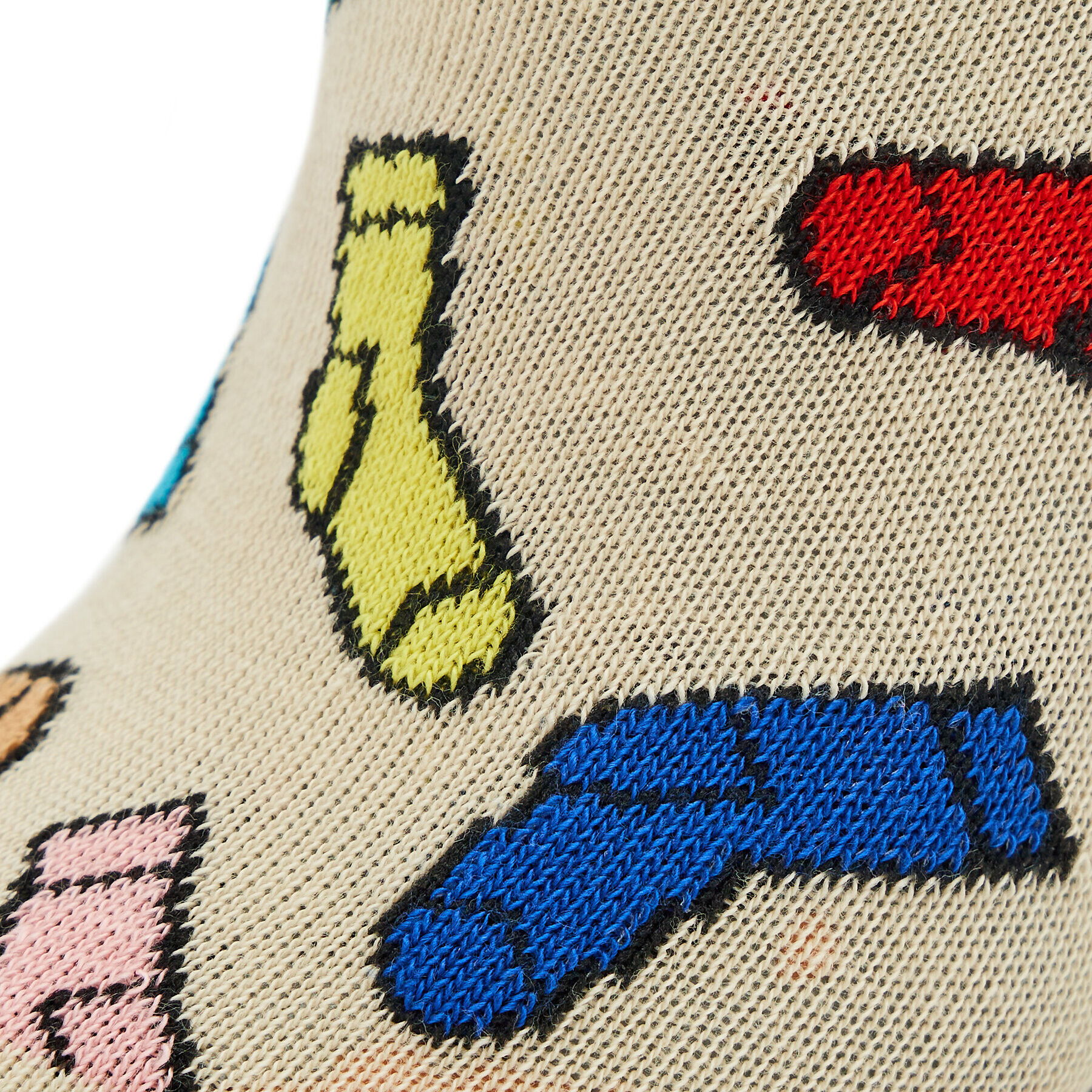 Happy Socks Чорапи къси унисекс SOC38-1300 Бежов - Pepit.bg