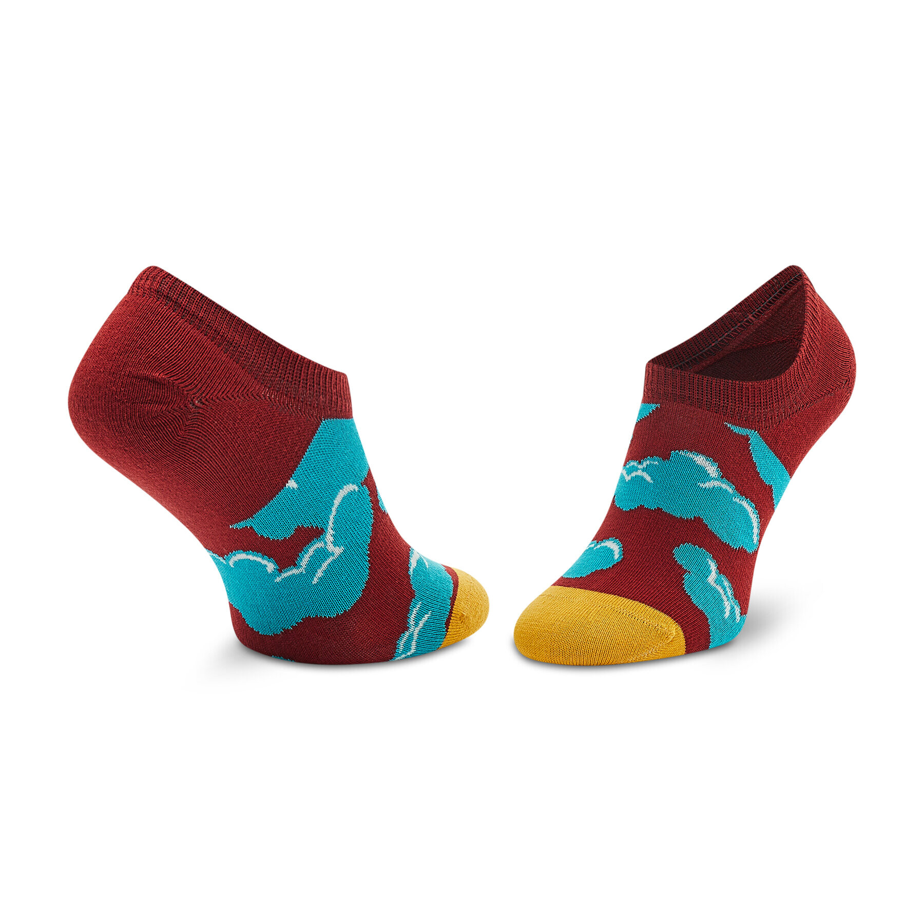 Happy Socks Чорапи терлик унисекс UTC38-4500 Бордо - Pepit.bg