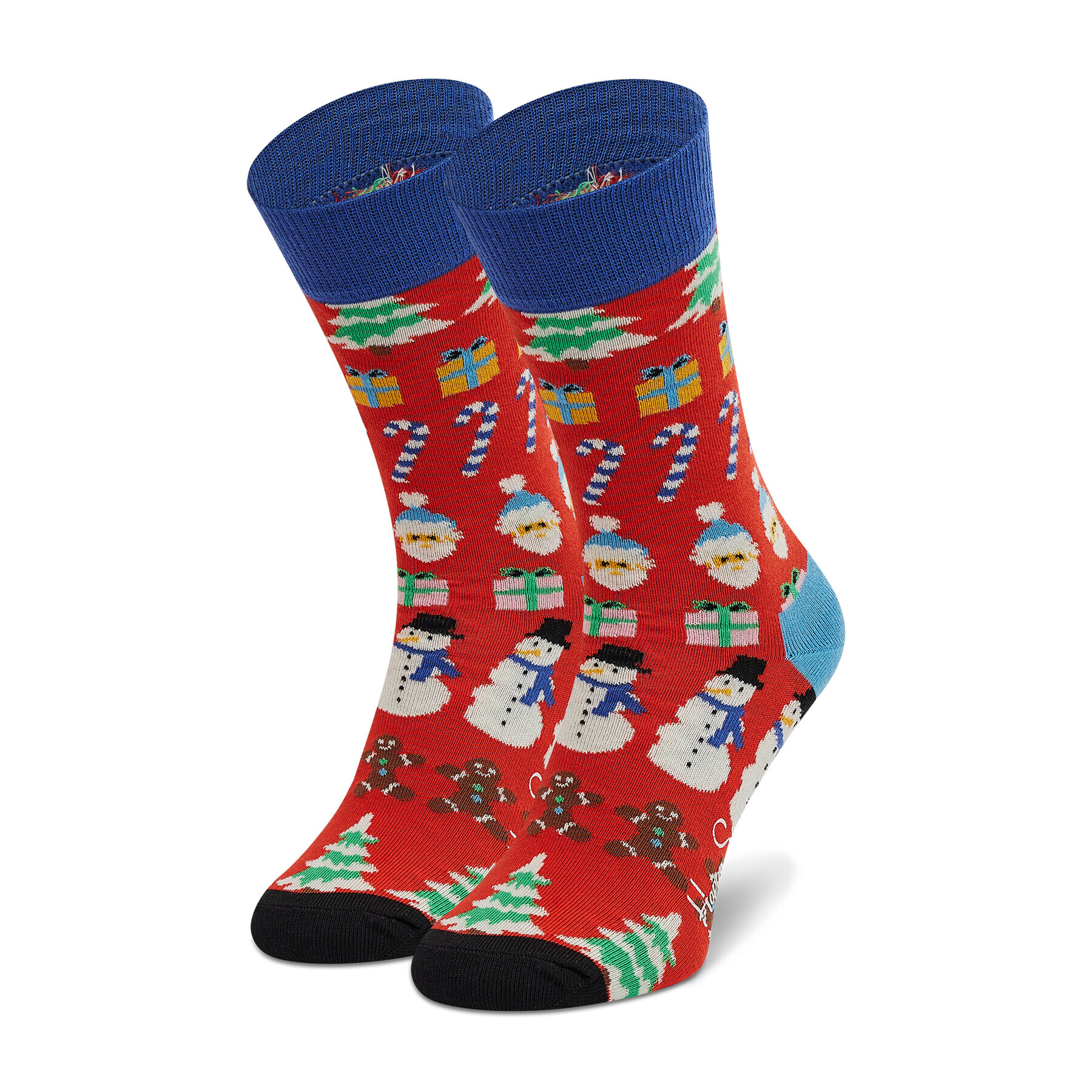Happy Socks Дълги чорапи unisex ALL01-4300 Червен - Pepit.bg
