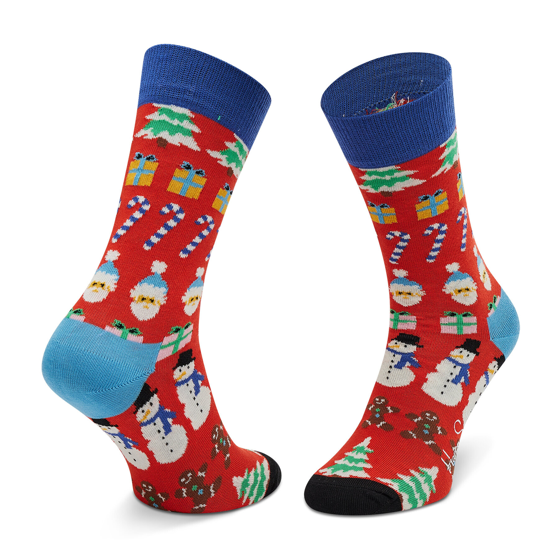 Happy Socks Дълги чорапи unisex ALL01-4300 Червен - Pepit.bg