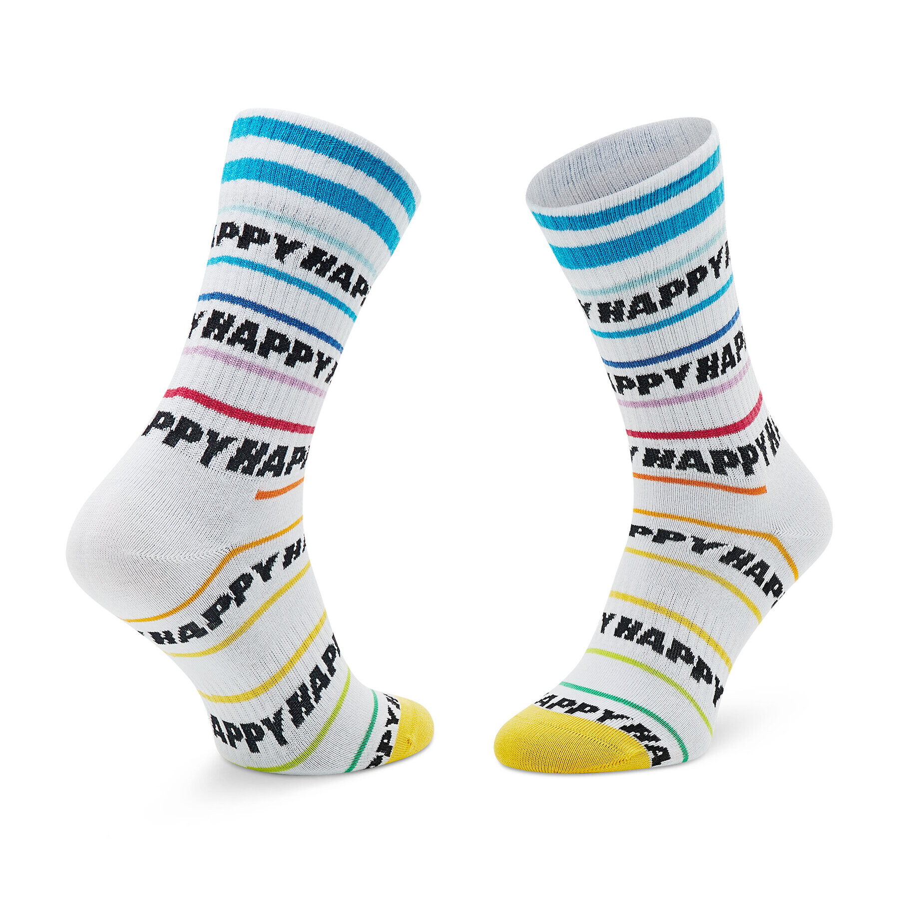 Happy Socks Дълги чорапи unisex ATHAP29-1300 Бял - Pepit.bg