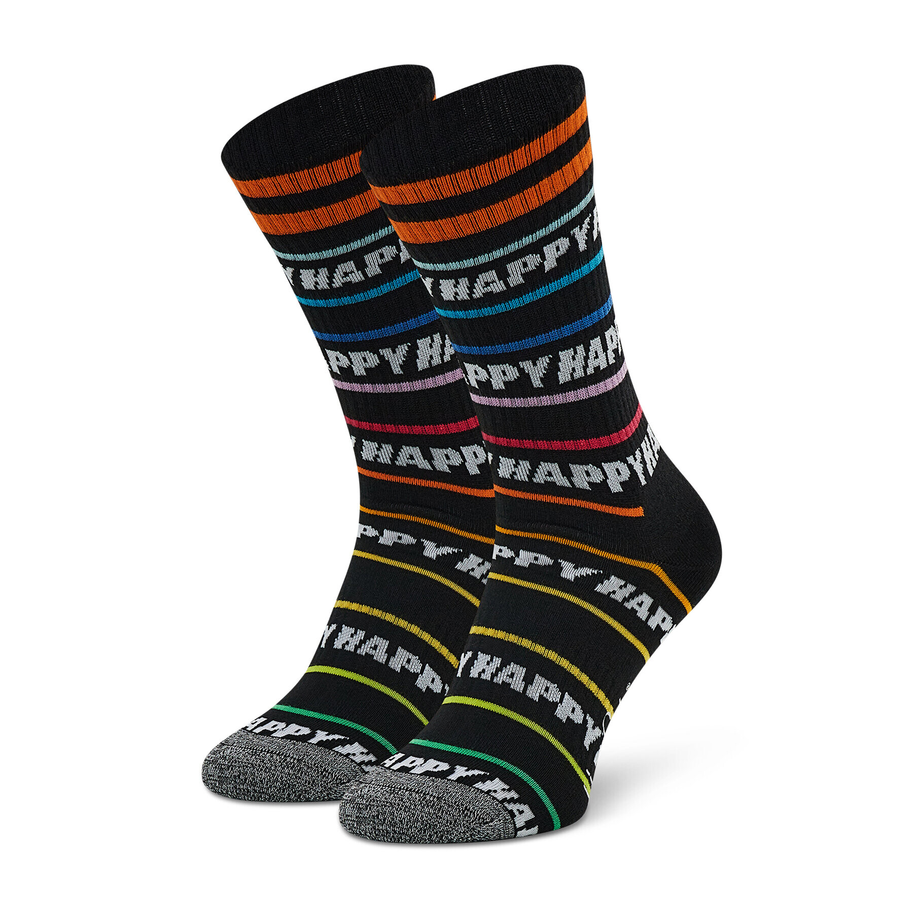 Happy Socks Дълги чорапи unisex ATHAP29-9300 Черен - Pepit.bg