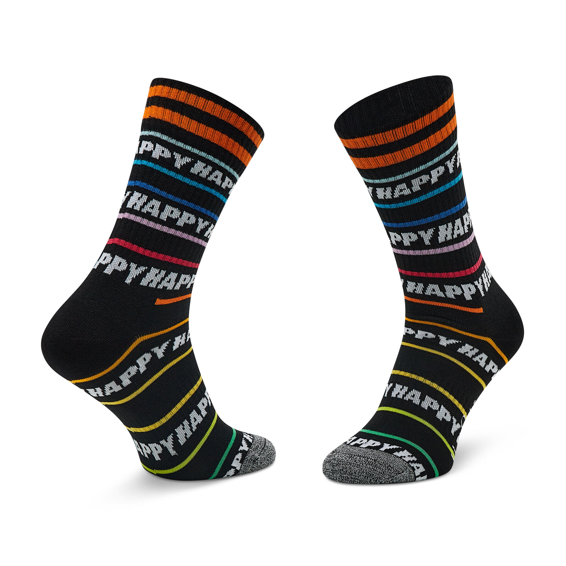 Happy Socks Дълги чорапи unisex ATHAP29-9300 Черен - Pepit.bg