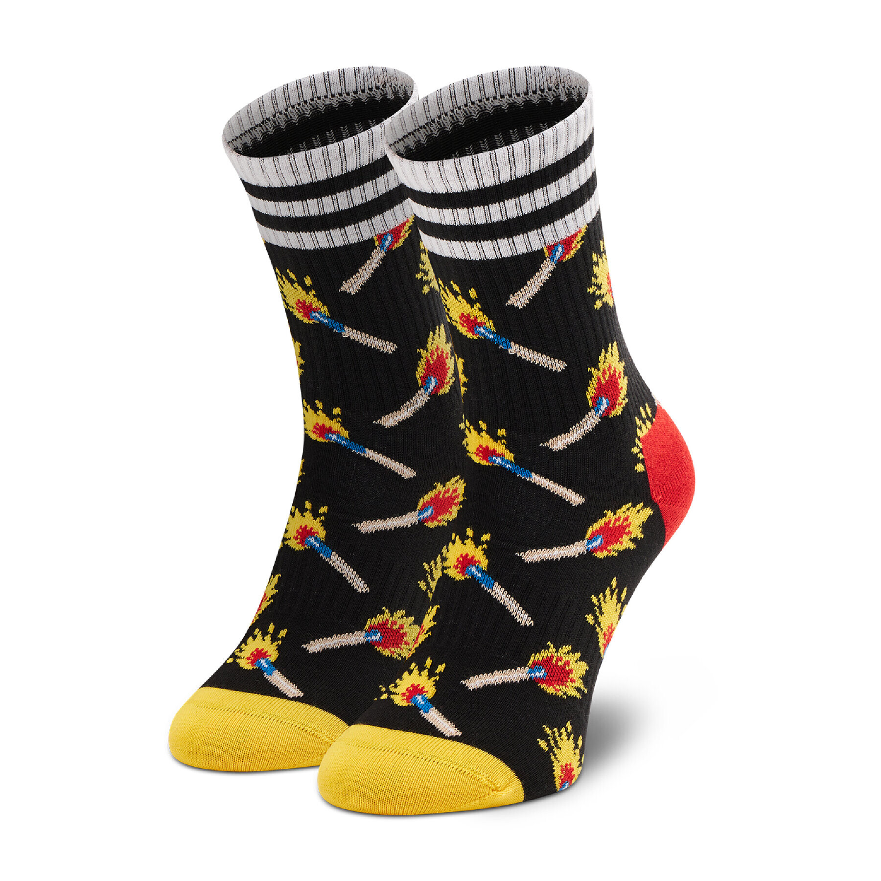 Happy Socks Дълги чорапи unisex ATMAT14-9300 Черен - Pepit.bg