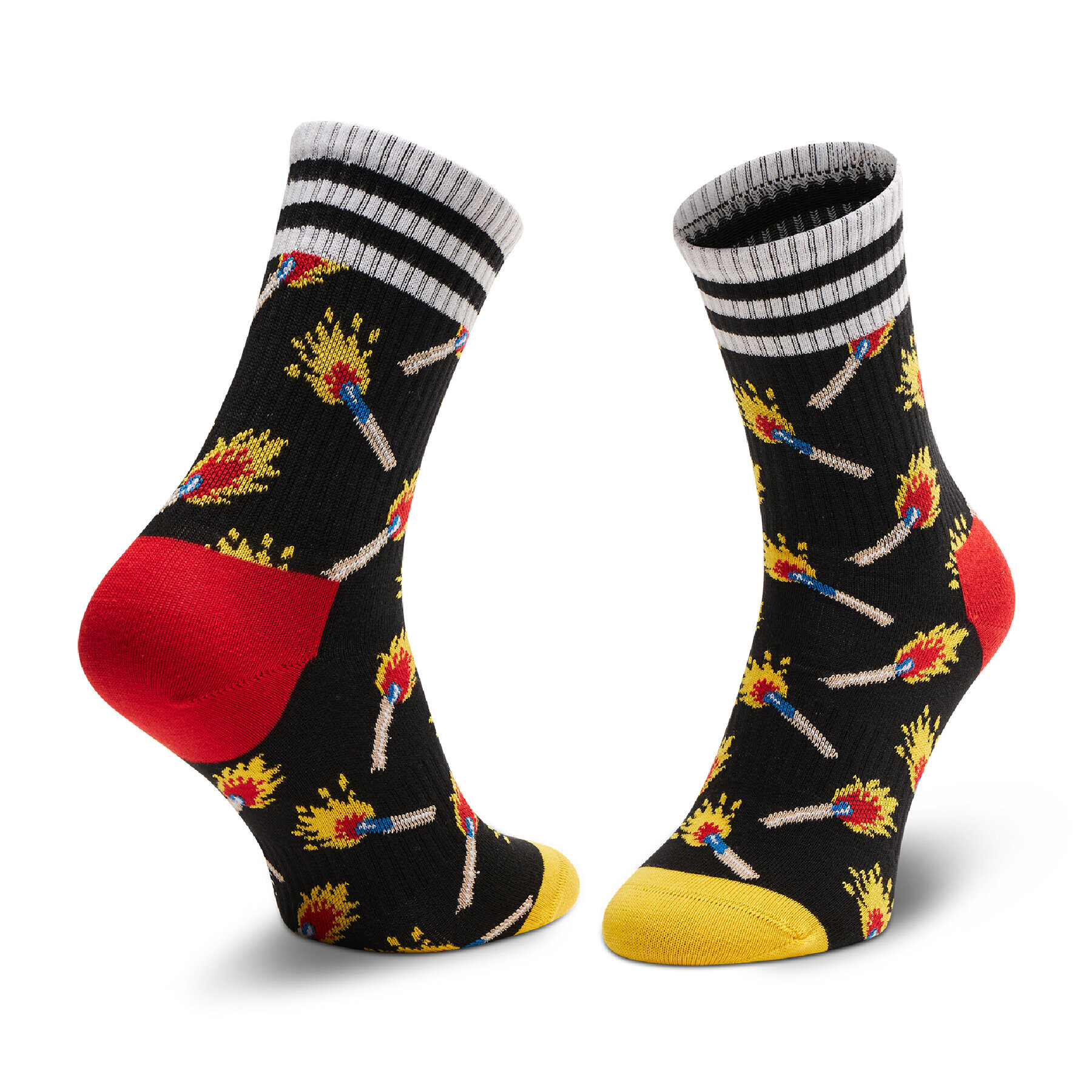 Happy Socks Дълги чорапи unisex ATMAT14-9300 Черен - Pepit.bg