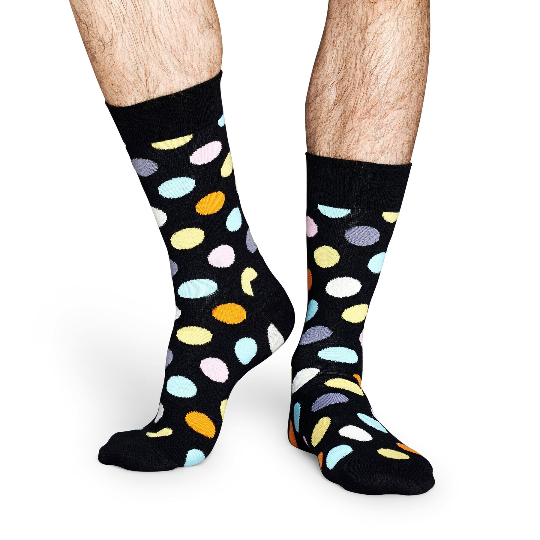 Happy Socks Дълги чорапи unisex BD01-099 Черен - Pepit.bg