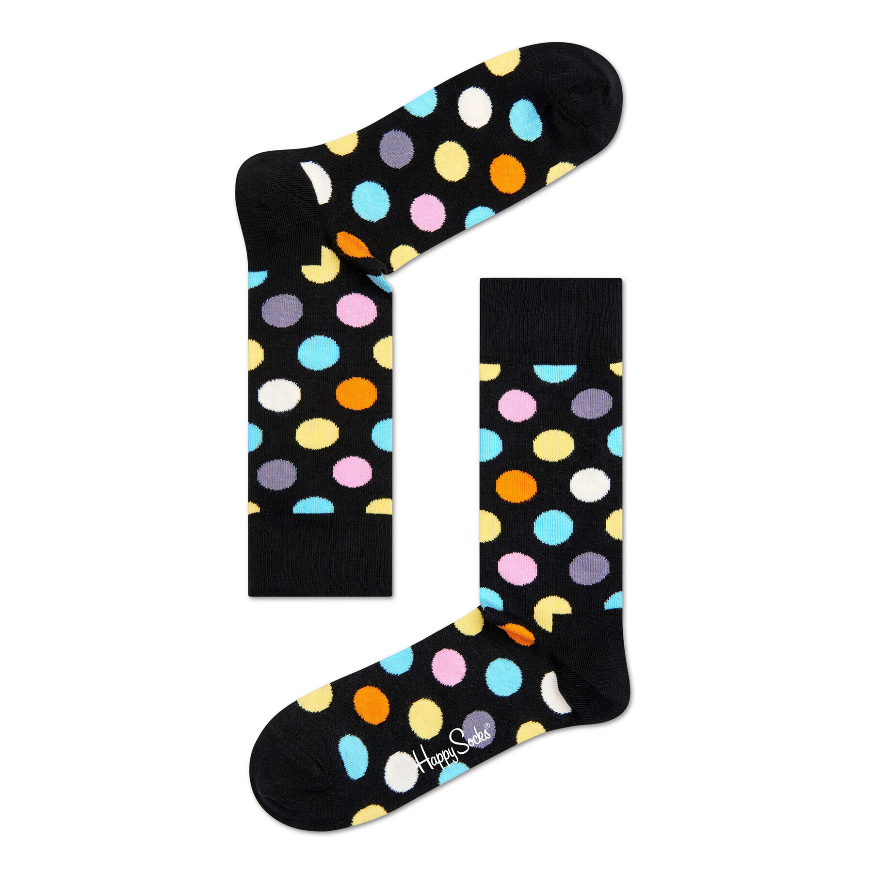 Happy Socks Дълги чорапи unisex BD01-099 Черен - Pepit.bg