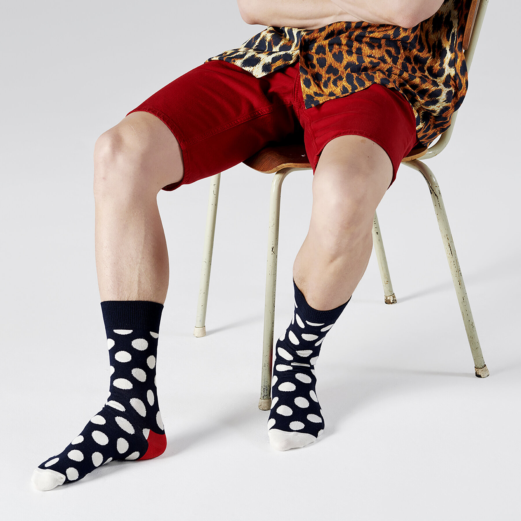 Happy Socks Дълги чорапи unisex BD01-608 Тъмносин - Pepit.bg