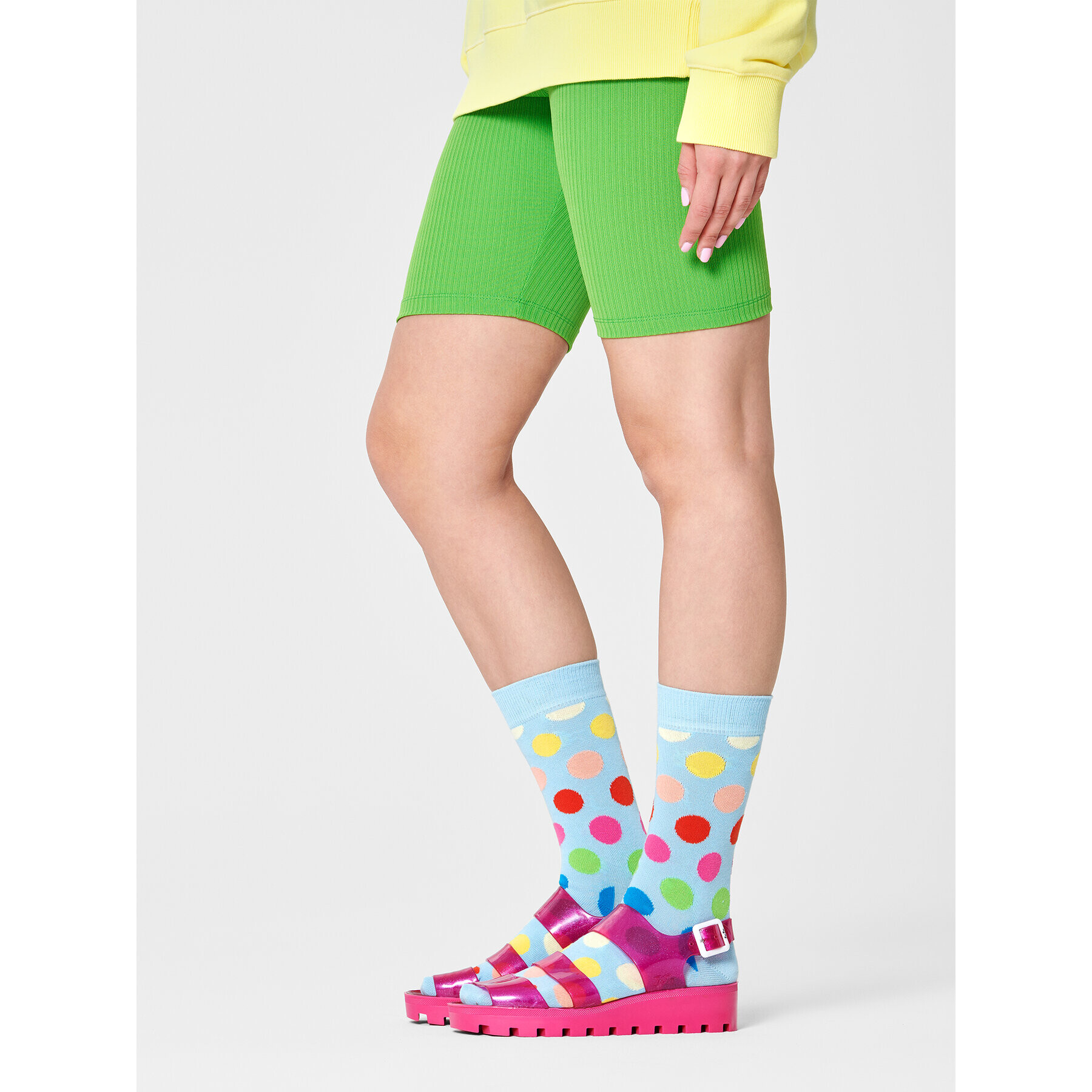 Happy Socks Дълги чорапи unisex BDO01-6030 Син - Pepit.bg