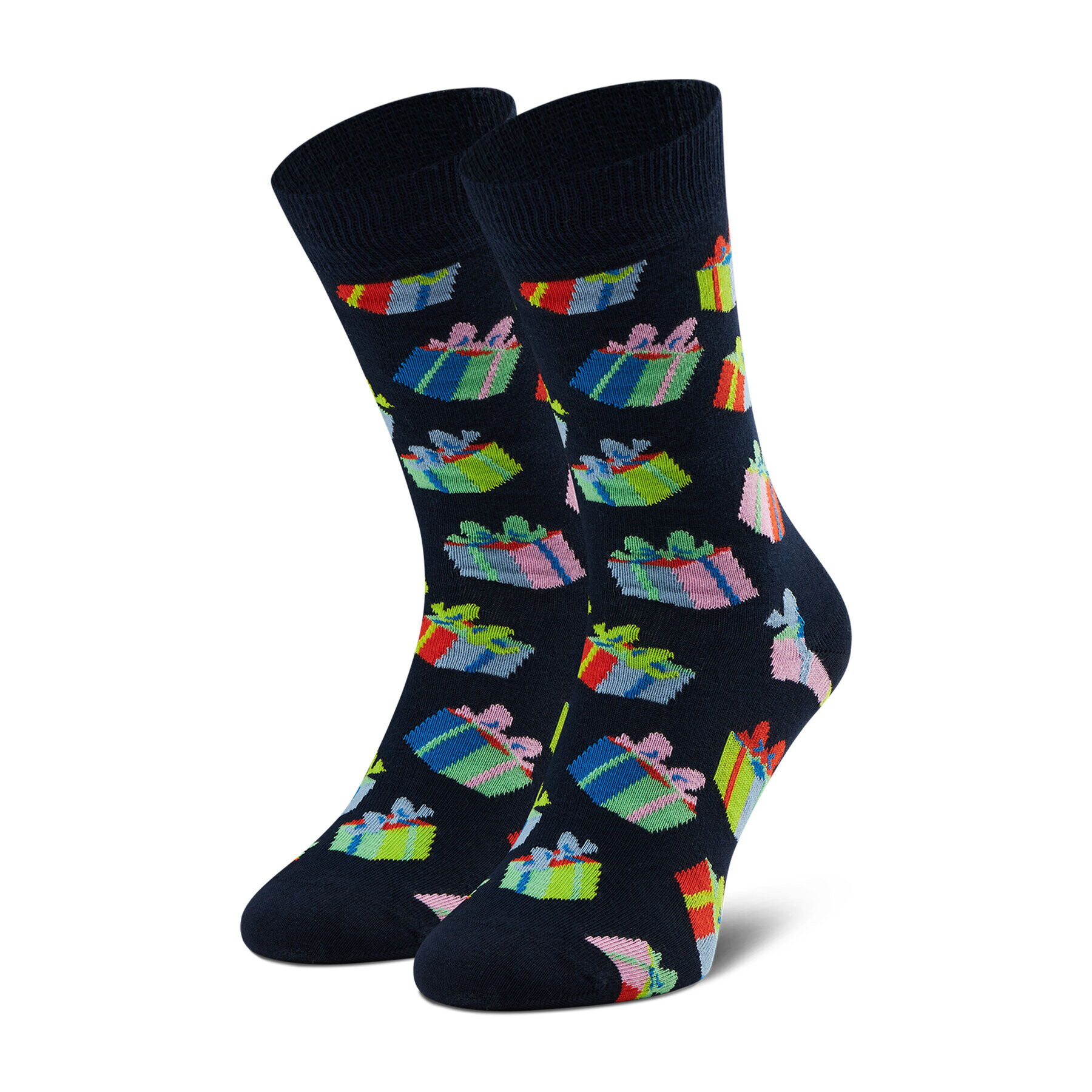 Happy Socks Дълги чорапи unisex BGS01-6500 Тъмносин - Pepit.bg