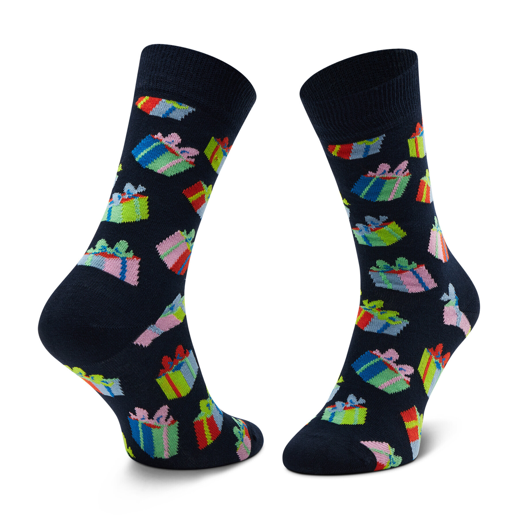 Happy Socks Дълги чорапи unisex BGS01-6500 Тъмносин - Pepit.bg