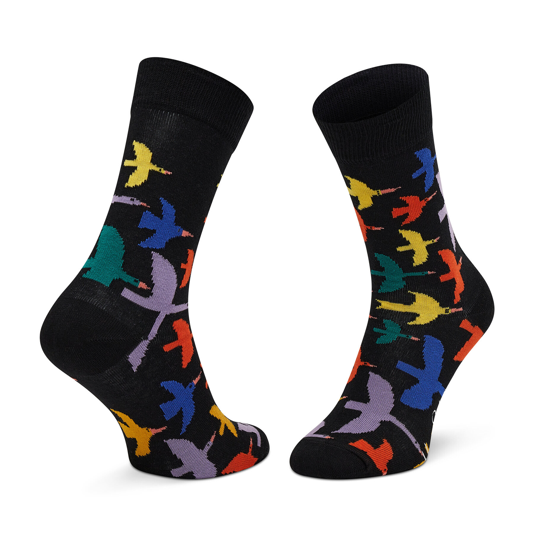 Happy Socks Дълги чорапи unisex BIW01-9300 Черен - Pepit.bg