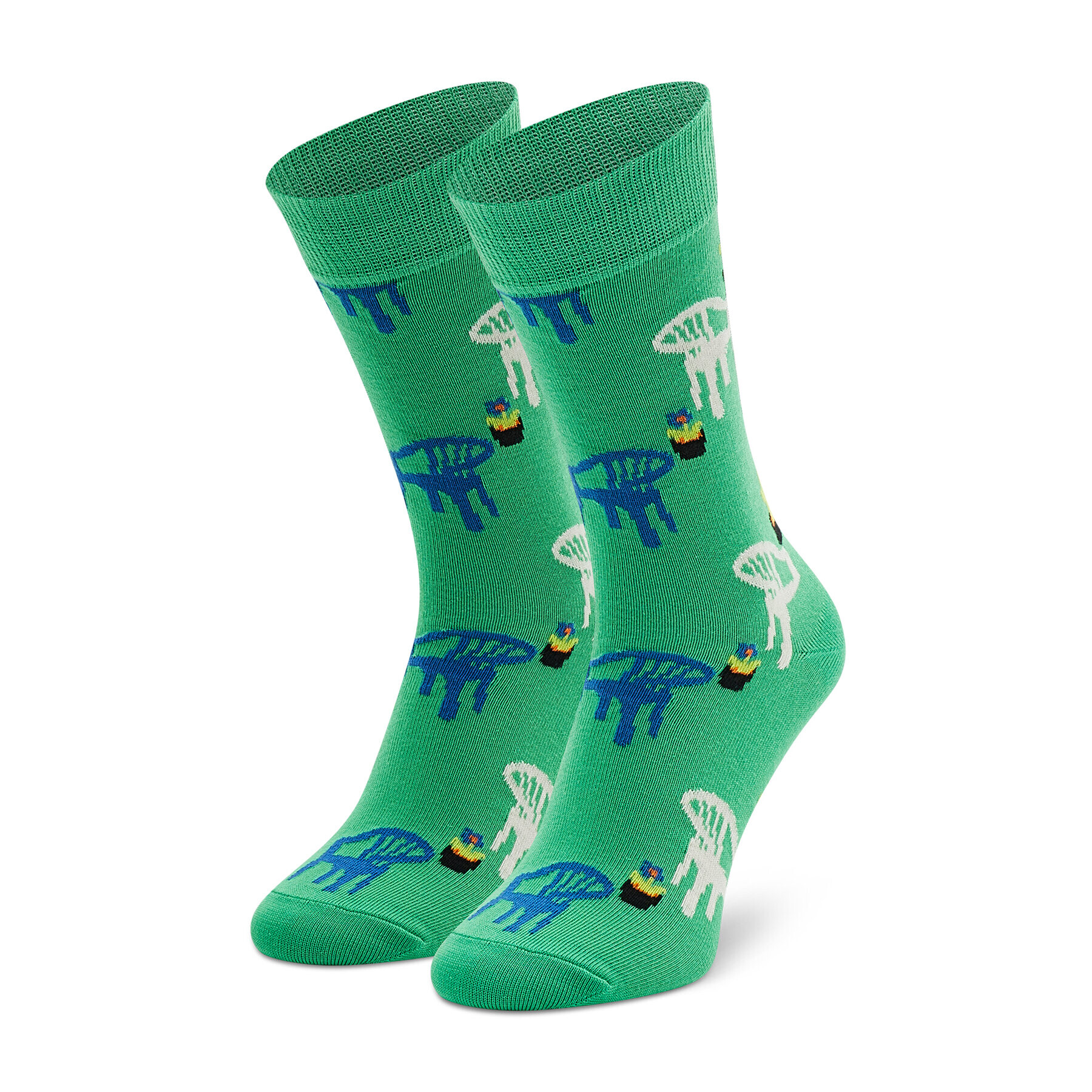 Happy Socks Дълги чорапи unisex -BLC01 Зелен - Pepit.bg