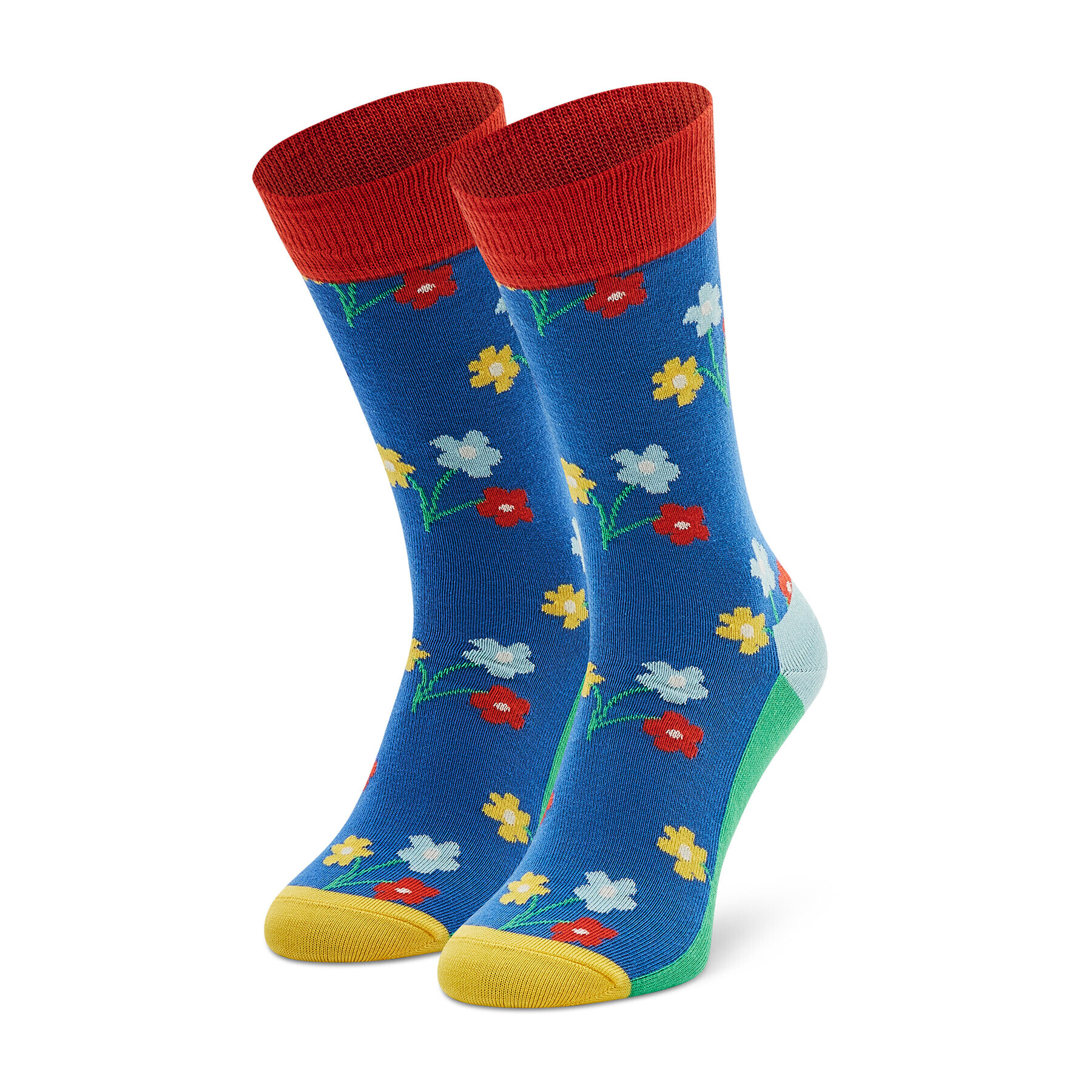 Happy Socks Дълги чорапи unisex BOU01-6300 Син - Pepit.bg