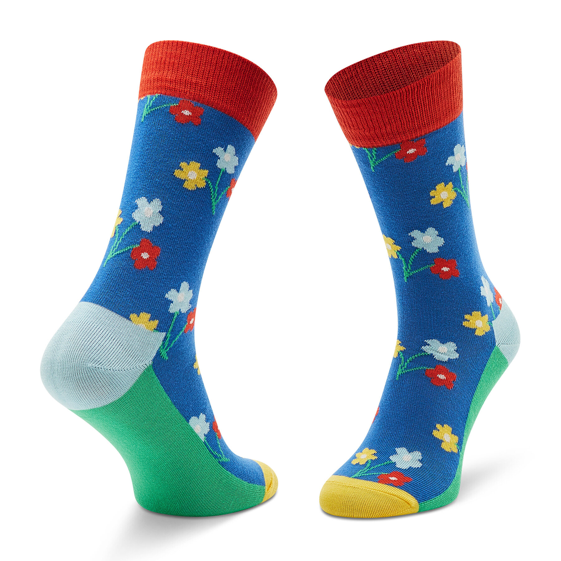 Happy Socks Дълги чорапи unisex BOU01-6300 Син - Pepit.bg