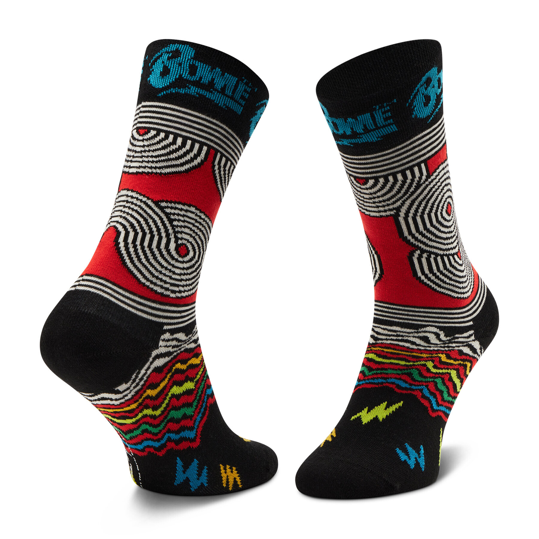 Happy Socks Дълги чорапи unisex BOW01-9301 Черен - Pepit.bg