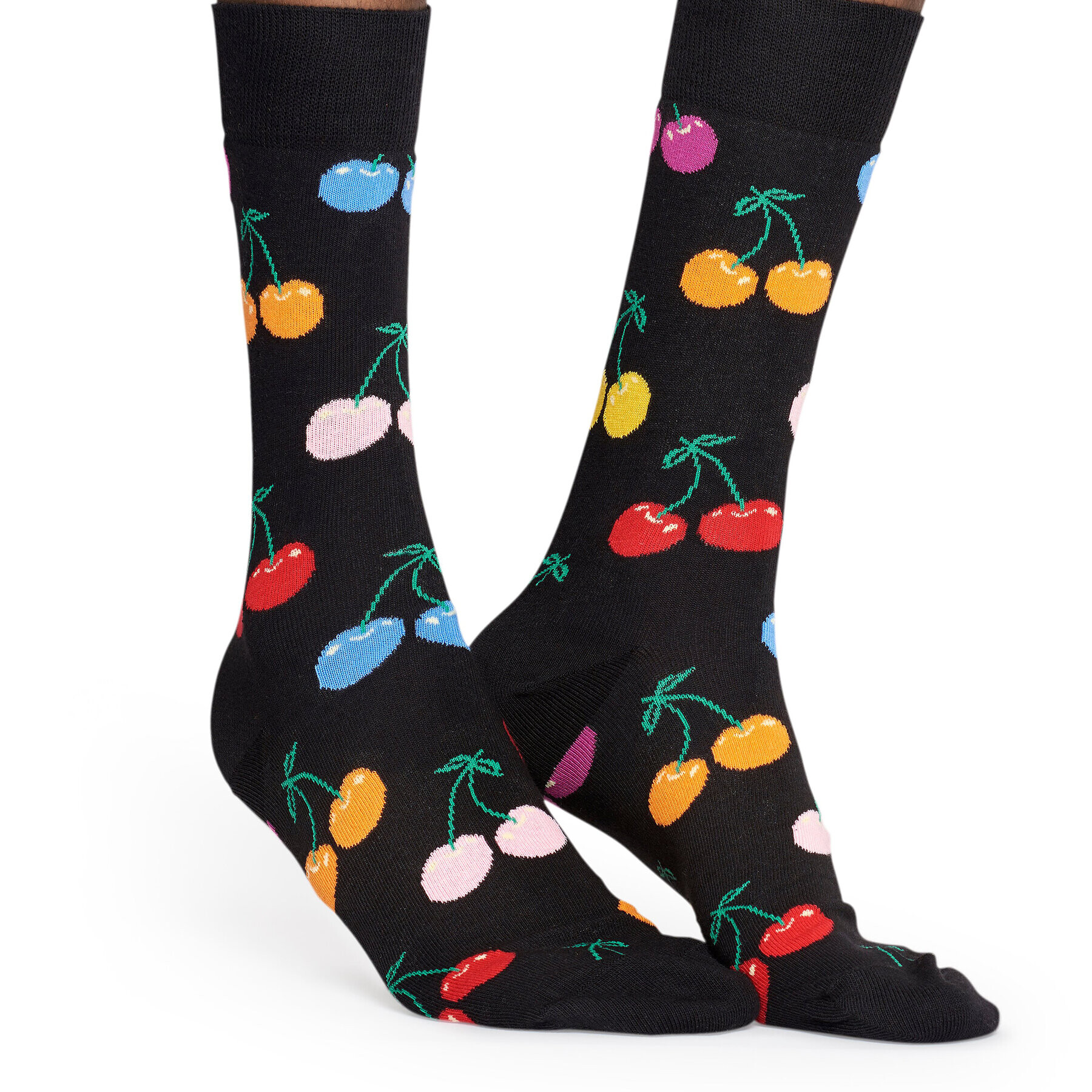 Happy Socks Дълги чорапи unisex CHE01-9002 Черен - Pepit.bg