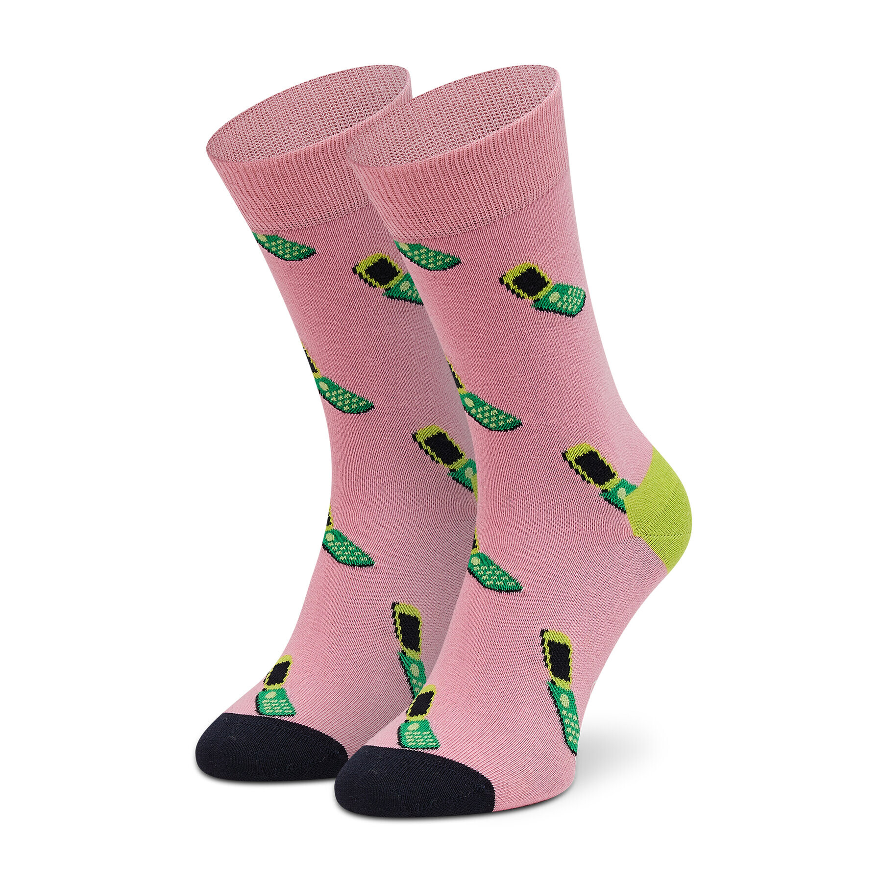 Happy Socks Дълги чорапи unisex CMM01-3300 Розов - Pepit.bg