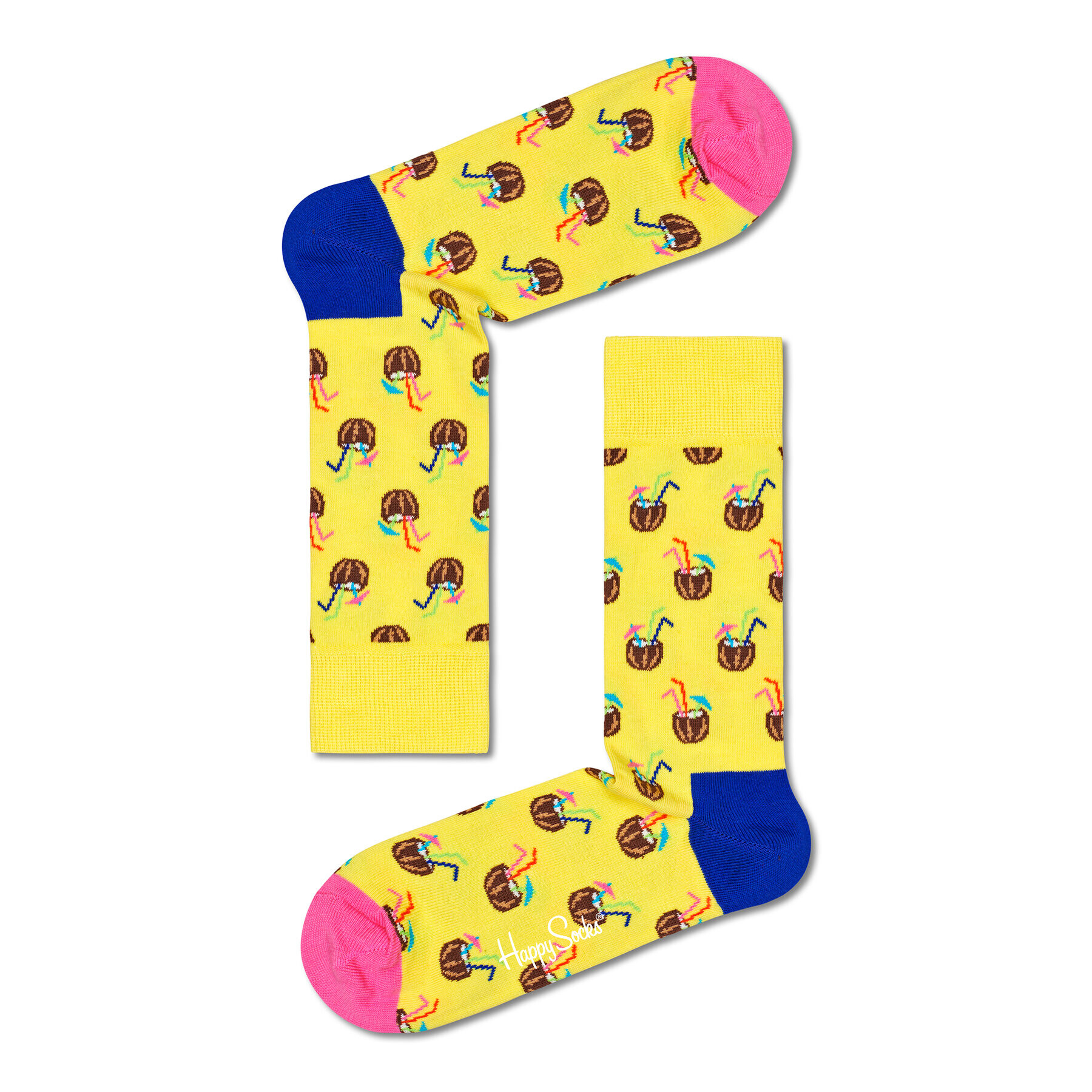 Happy Socks Дълги чорапи unisex CNC01-2200 Жълт - Pepit.bg