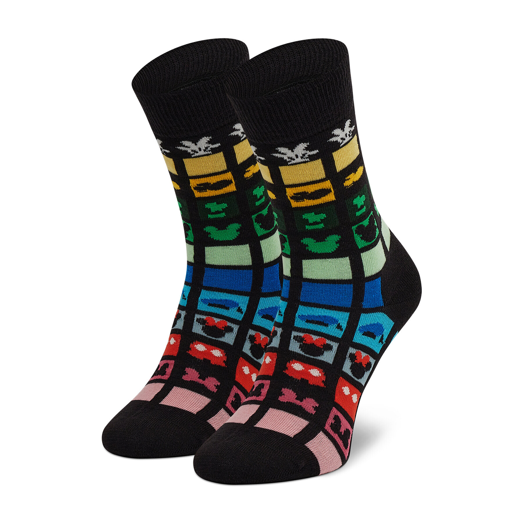 Happy Socks Дълги чорапи unisex DNY01-9300 Черен - Pepit.bg