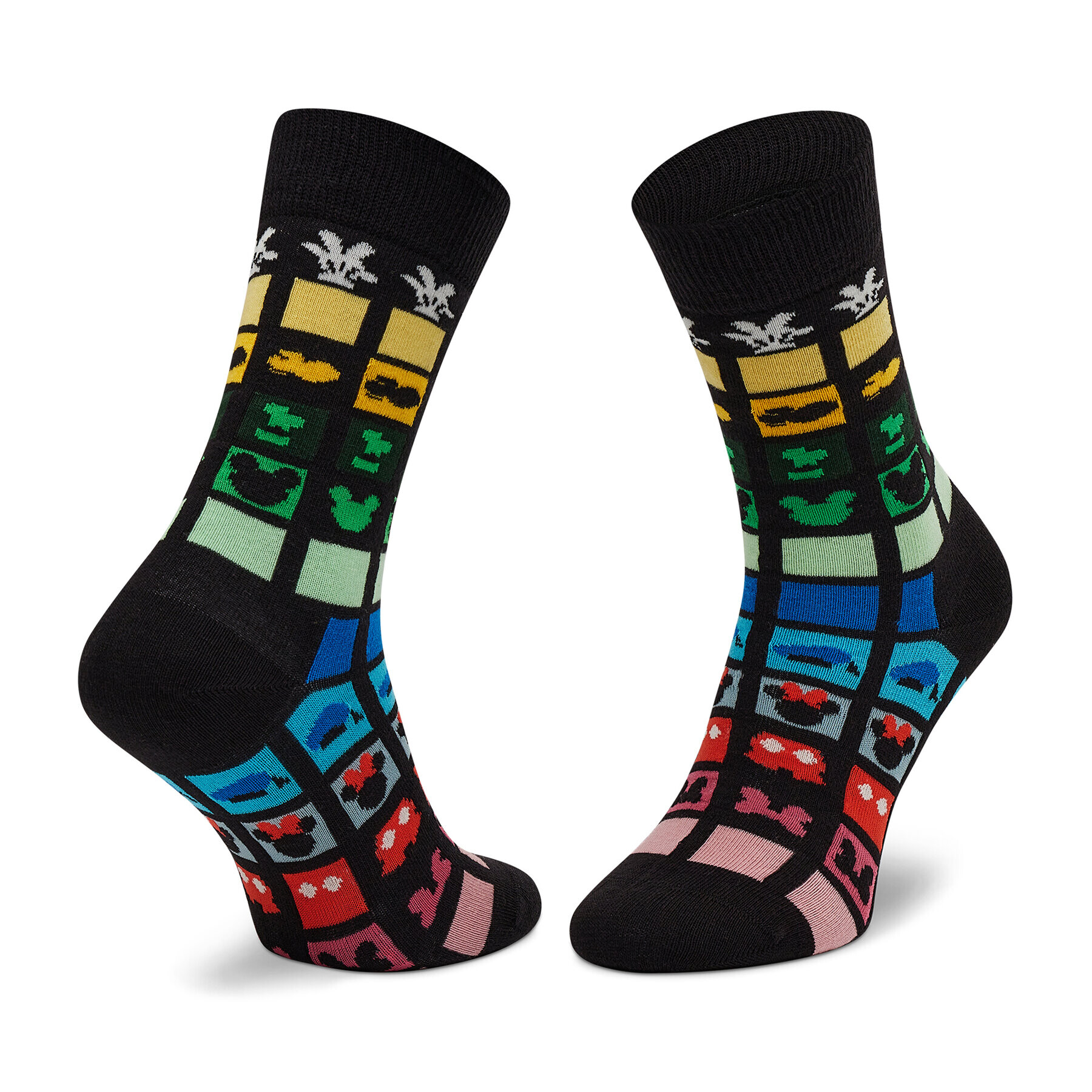 Happy Socks Дълги чорапи unisex DNY01-9300 Черен - Pepit.bg