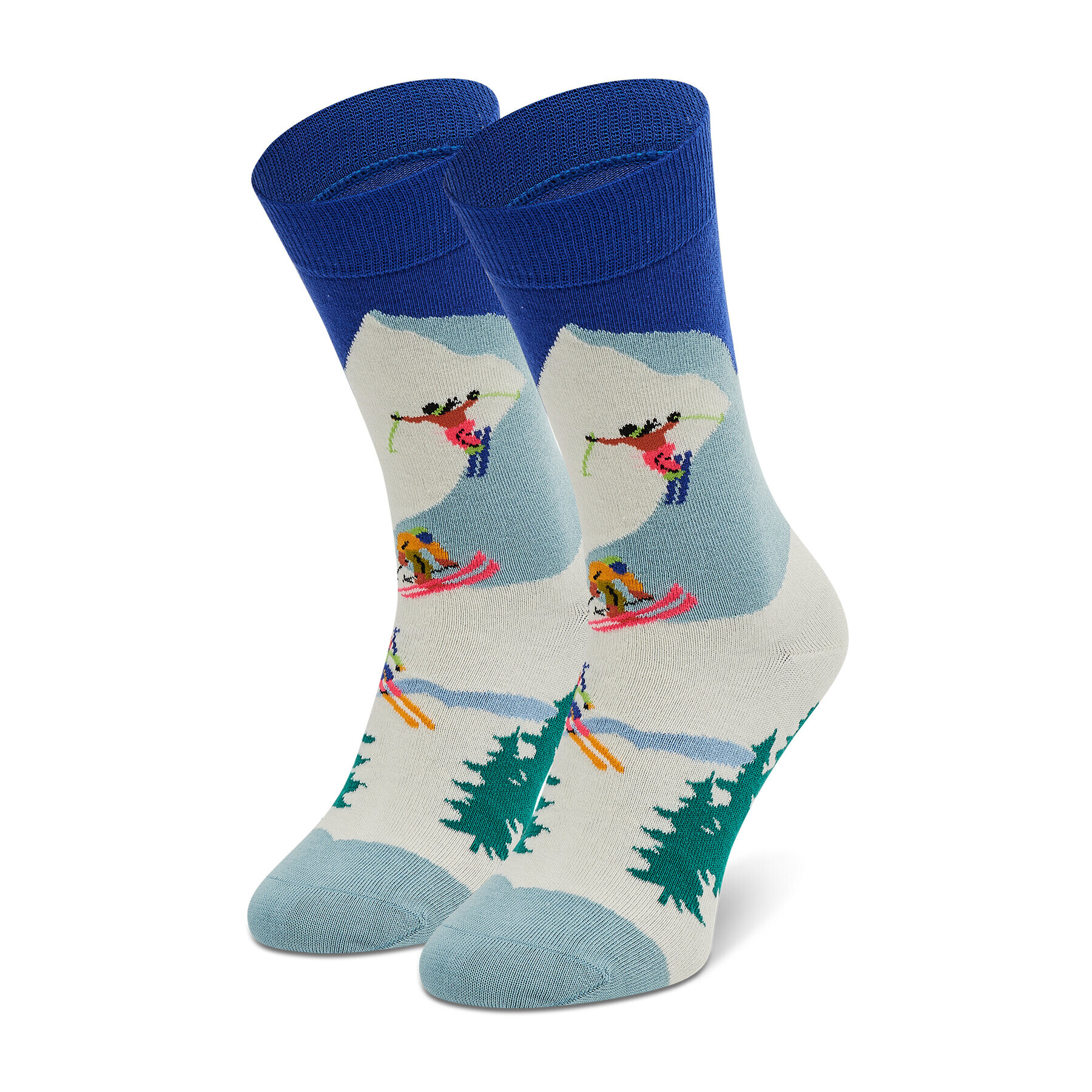 Happy Socks Дълги чорапи unisex DSS01-6300 Бял - Pepit.bg