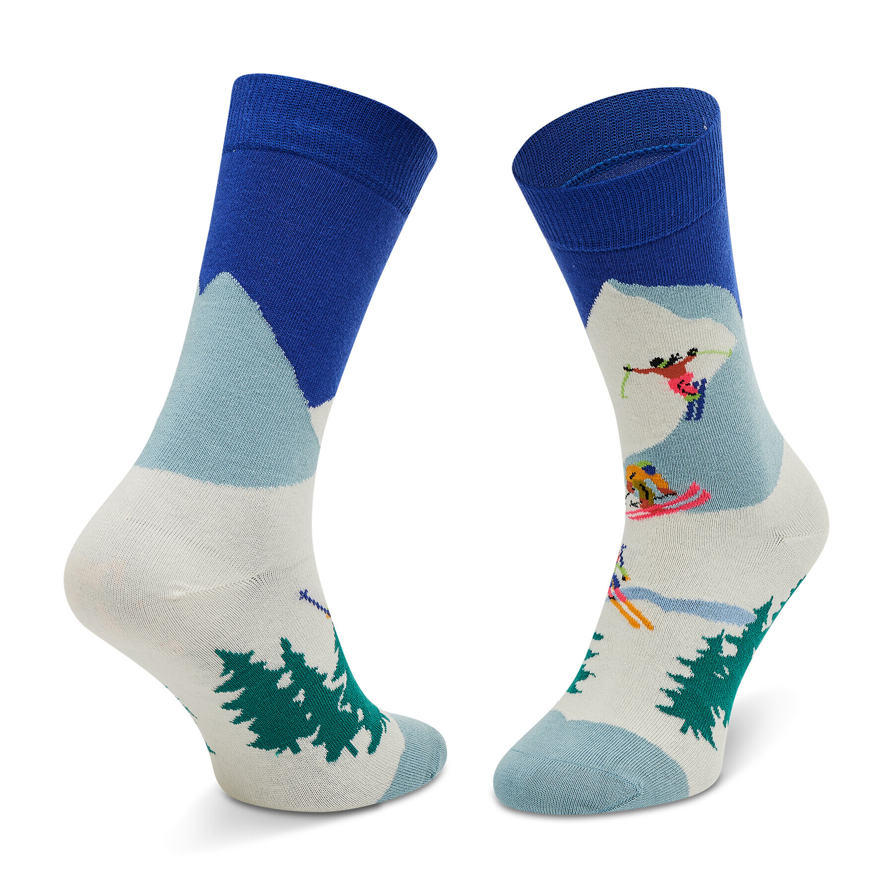 Happy Socks Дълги чорапи unisex DSS01-6300 Бял - Pepit.bg