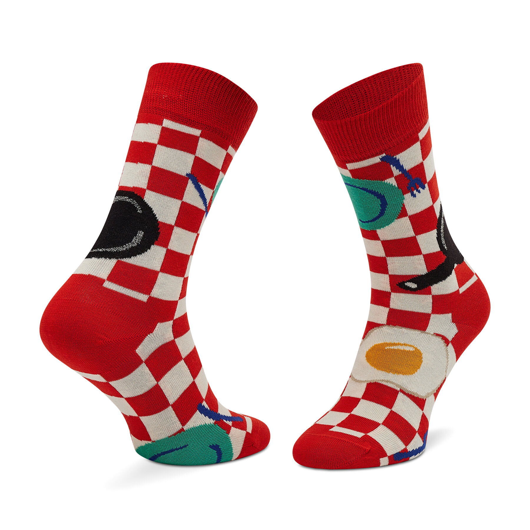 Happy Socks Дълги чорапи unisex EBI01-4300 Червен - Pepit.bg