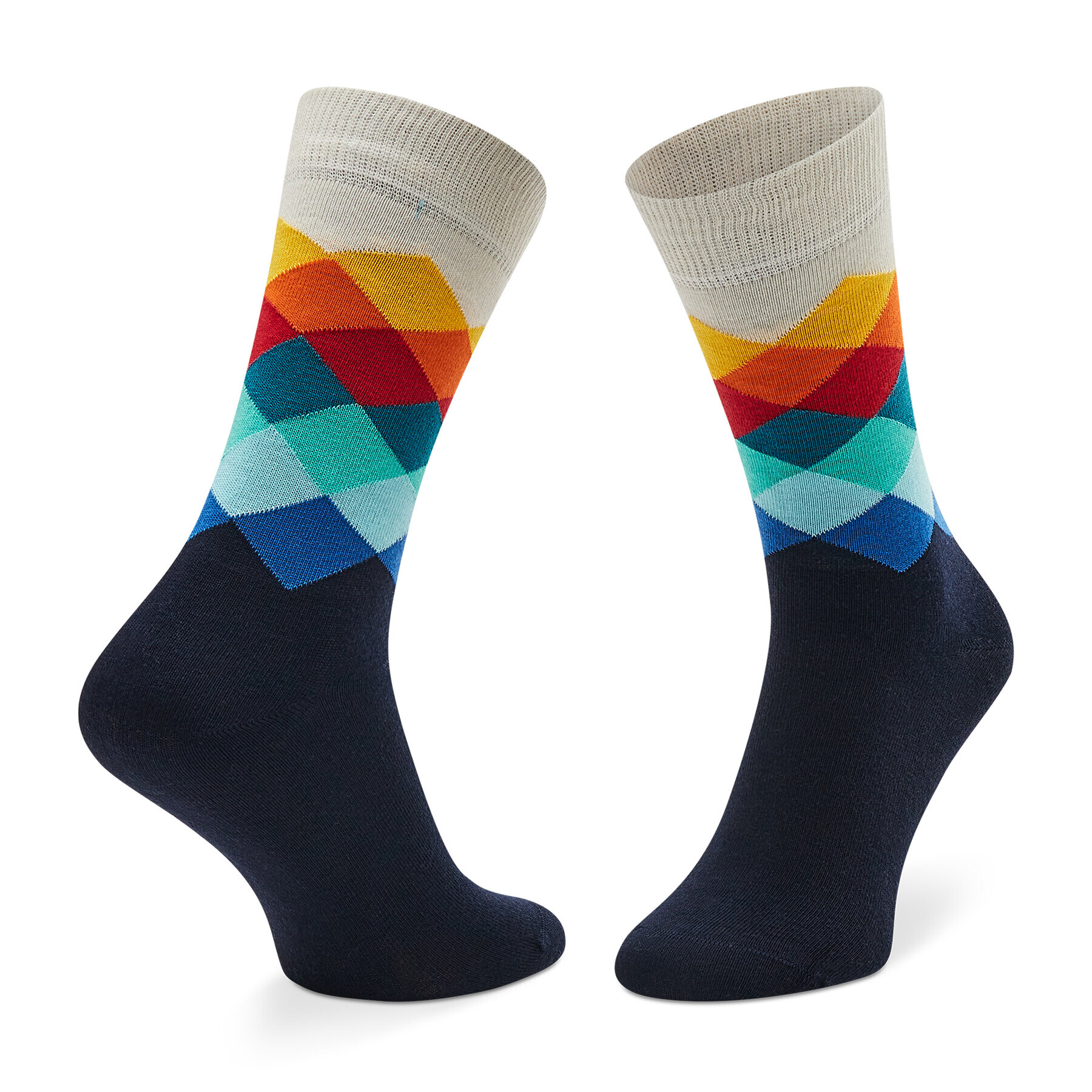 Happy Socks Дълги чорапи unisex FAD01-6450 Тъмносин - Pepit.bg