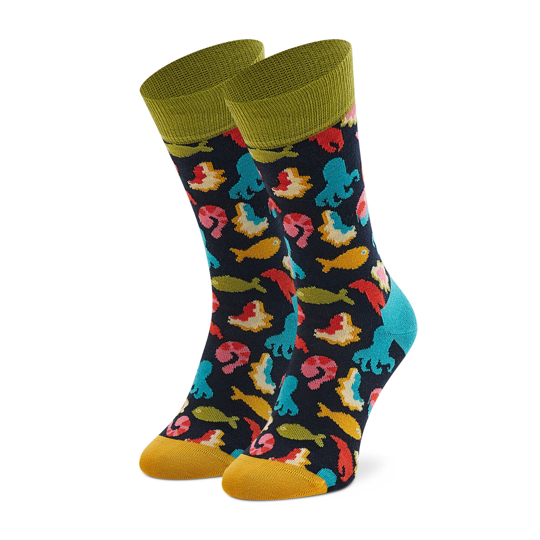 Happy Socks Дълги чорапи unisex FDM01-6500 Цветен - Pepit.bg