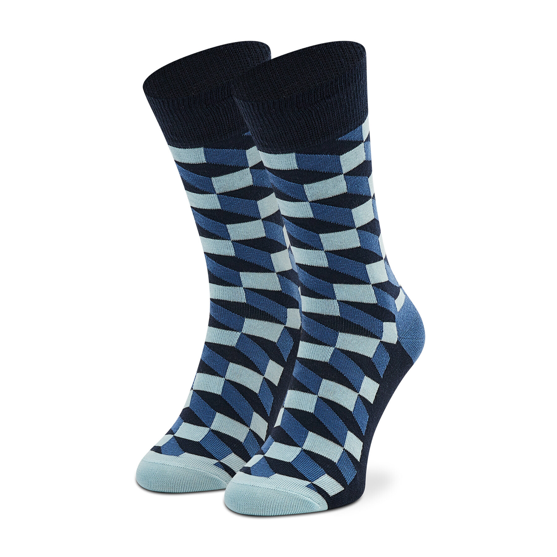 Happy Socks Дълги чорапи unisex FIO01-6050 Тъмносин - Pepit.bg