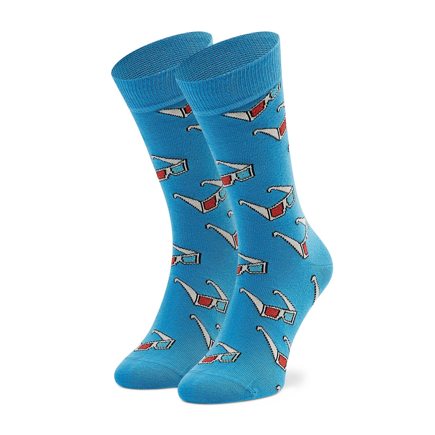 Happy Socks Дълги чорапи unisex GLA01-6300 Син - Pepit.bg