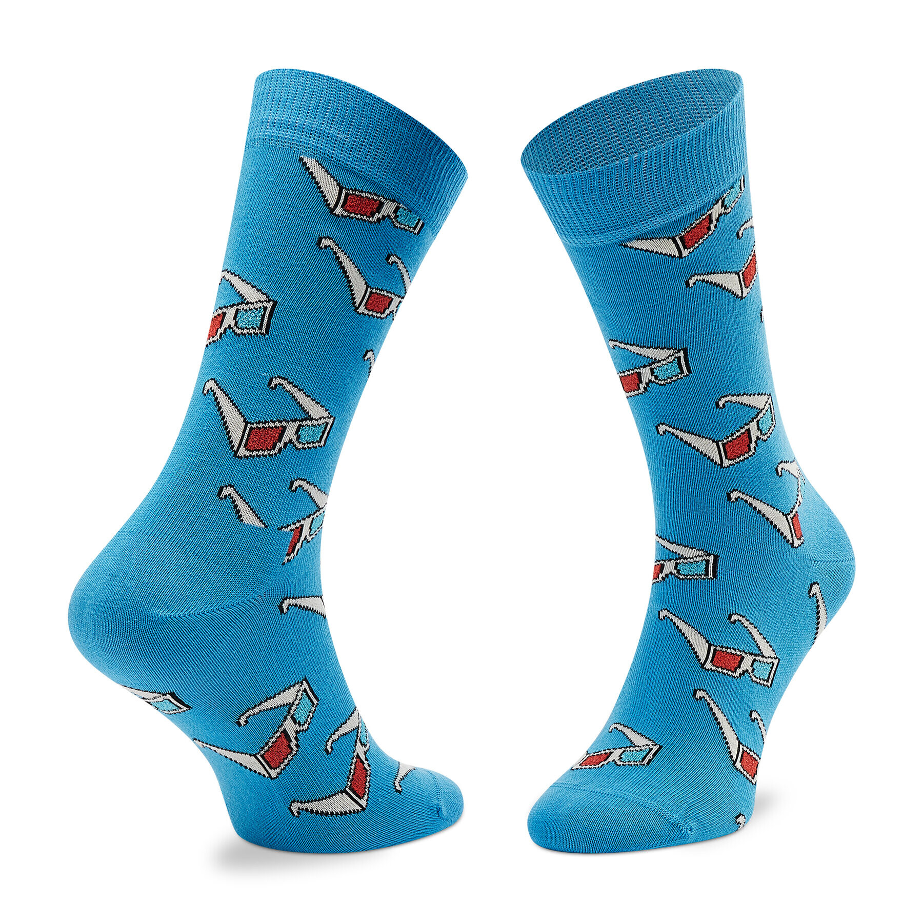 Happy Socks Дълги чорапи unisex GLA01-6300 Син - Pepit.bg