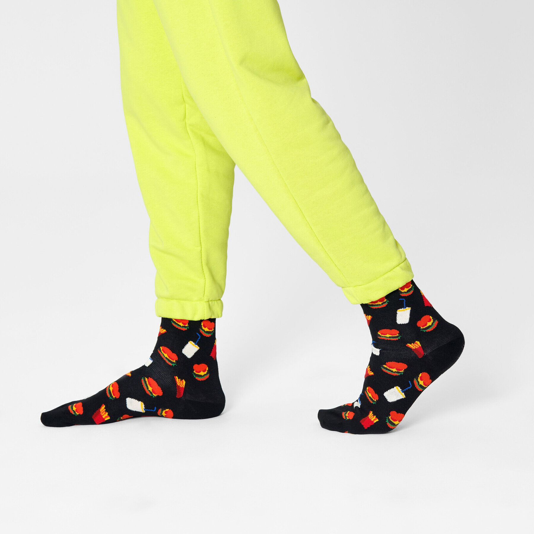 Happy Socks Дълги чорапи unisex HAM01-9000 Черен - Pepit.bg