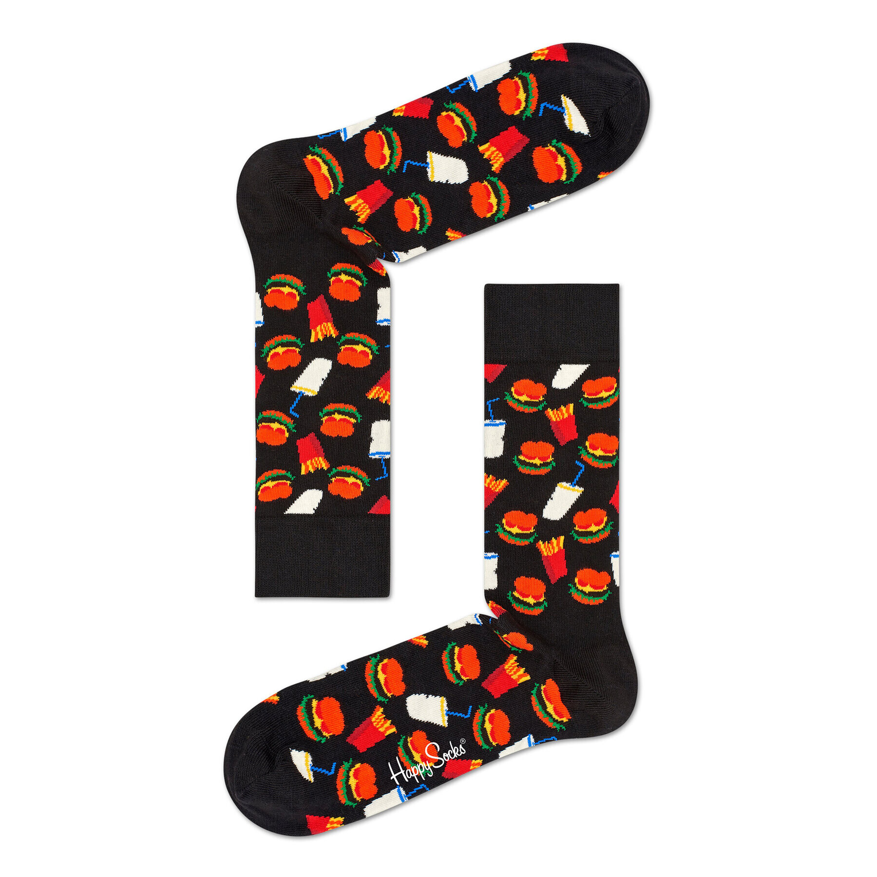 Happy Socks Дълги чорапи unisex HAM01-9000 Черен - Pepit.bg