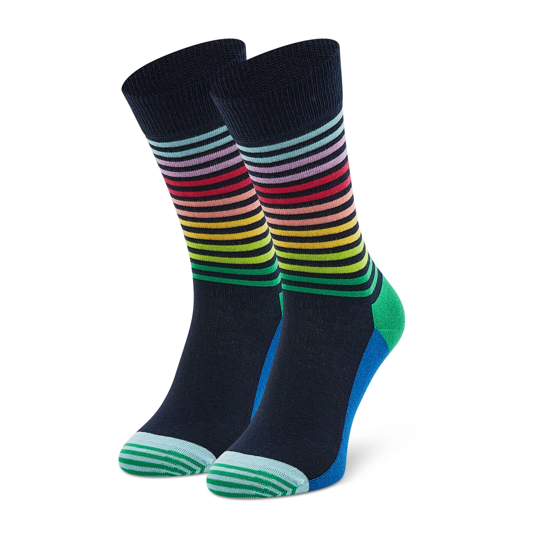 Happy Socks Дълги чорапи unisex HAS01-6501 Черен - Pepit.bg