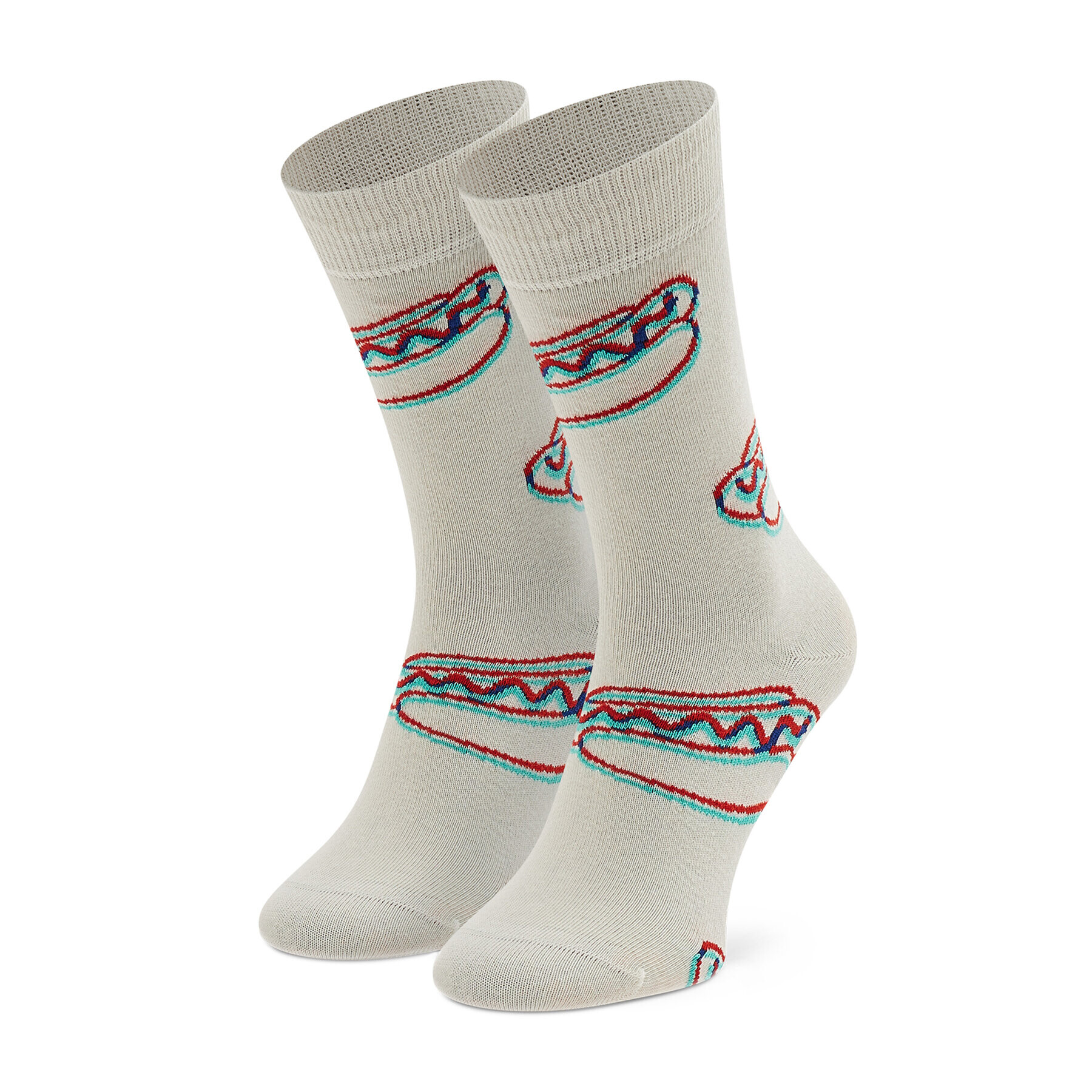 Happy Socks Дълги чорапи unisex HDS01-1300 Бежов - Pepit.bg