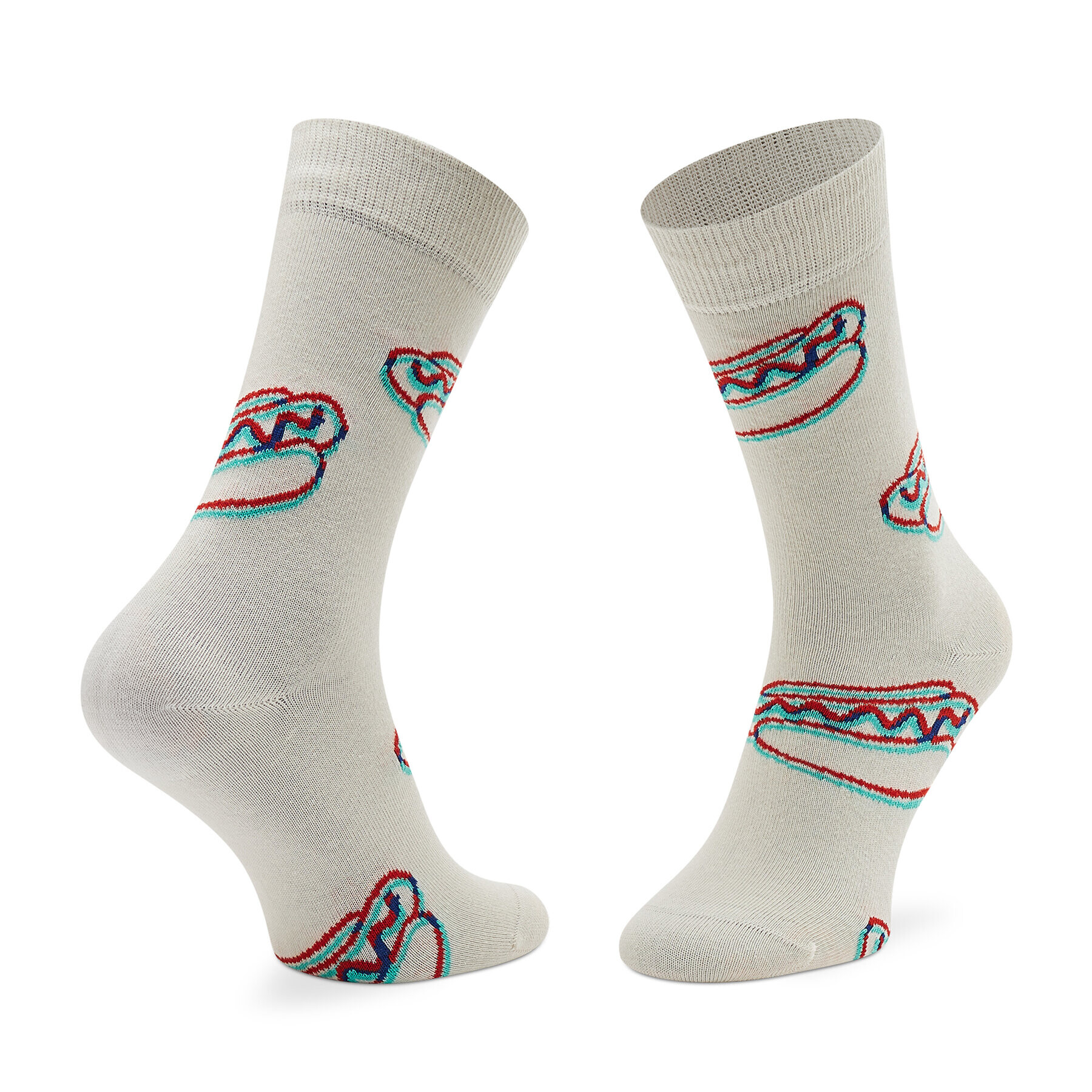 Happy Socks Дълги чорапи unisex HDS01-1300 Бежов - Pepit.bg