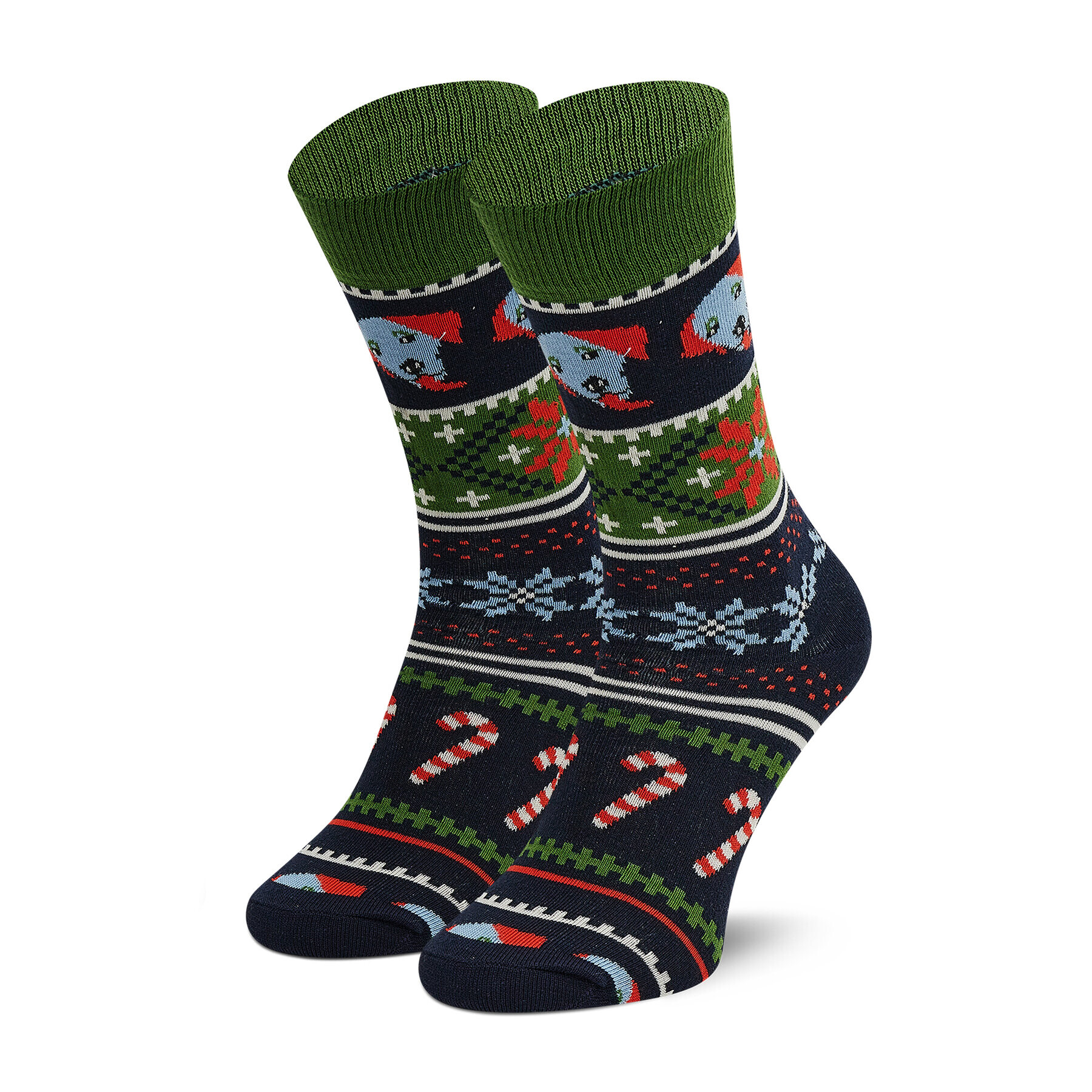 Happy Socks Дълги чорапи unisex HHS01-7300 Зелен - Pepit.bg