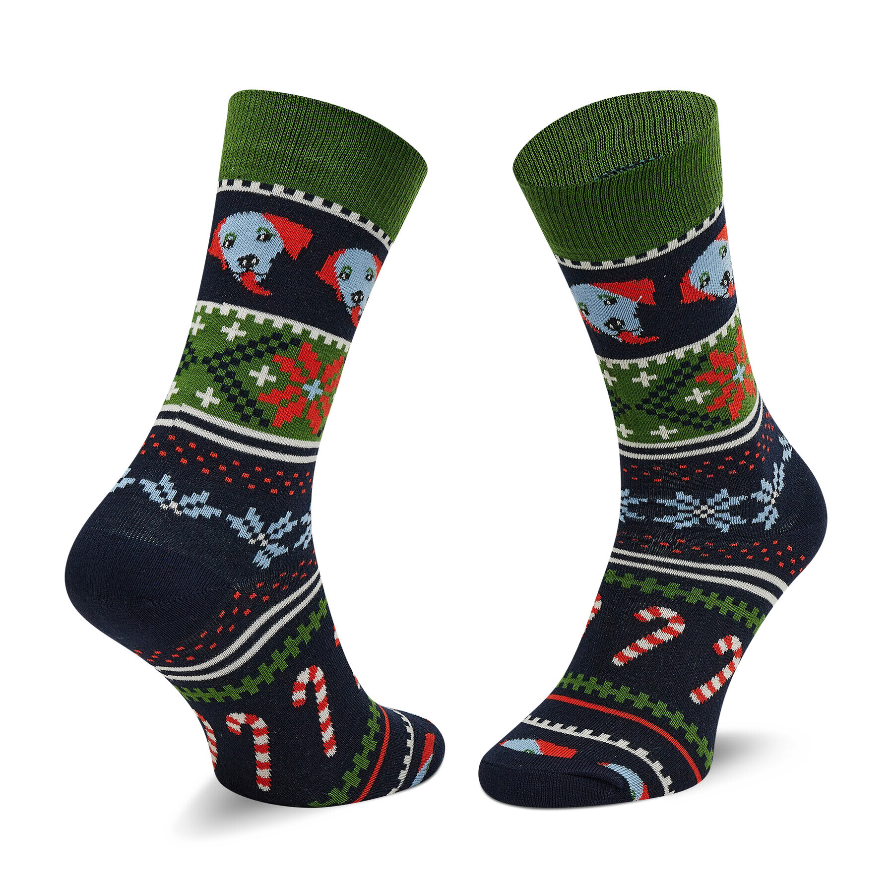 Happy Socks Дълги чорапи unisex HHS01-7300 Зелен - Pepit.bg