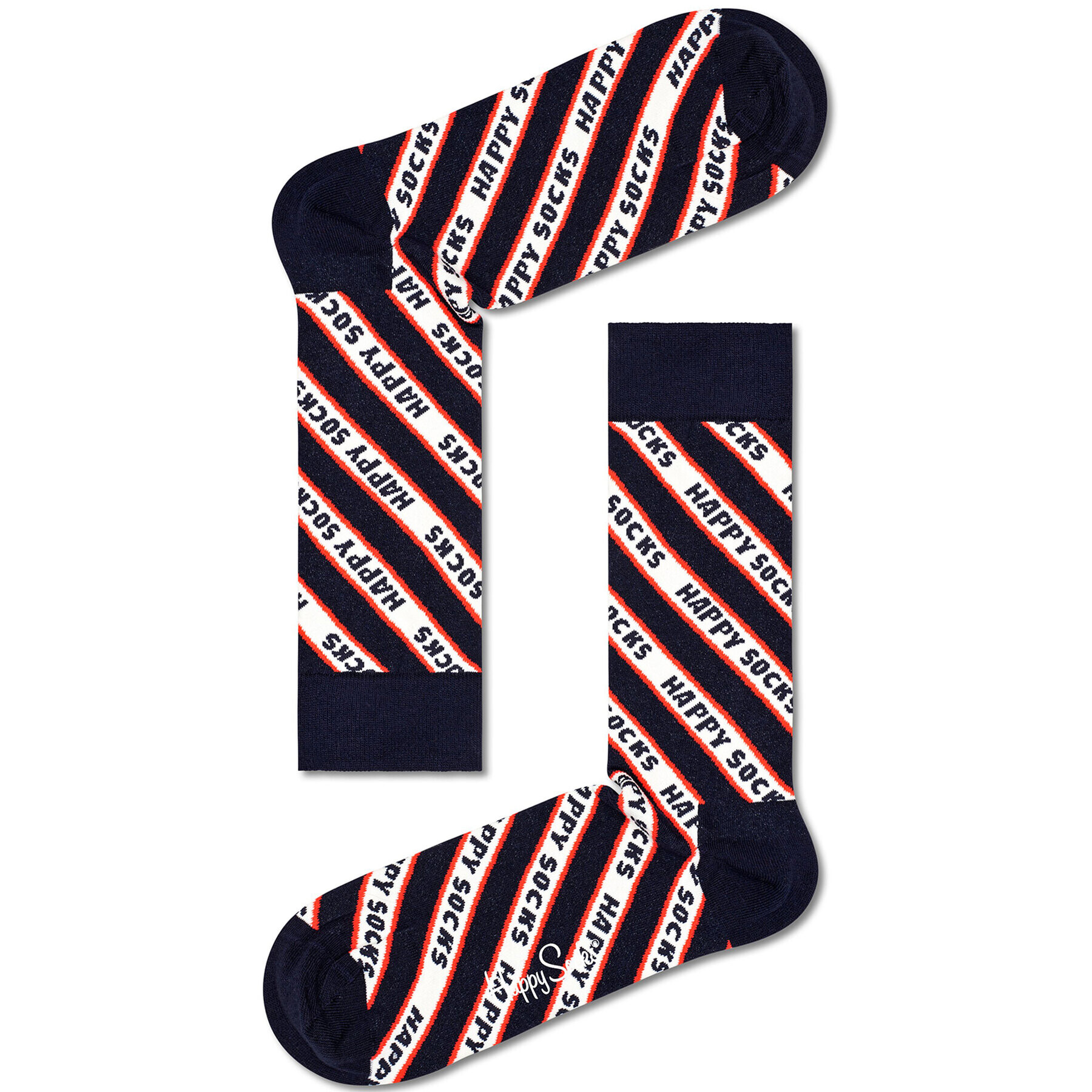 Happy Socks Дълги чорапи unisex HPP01-6500 Тъмносин - Pepit.bg