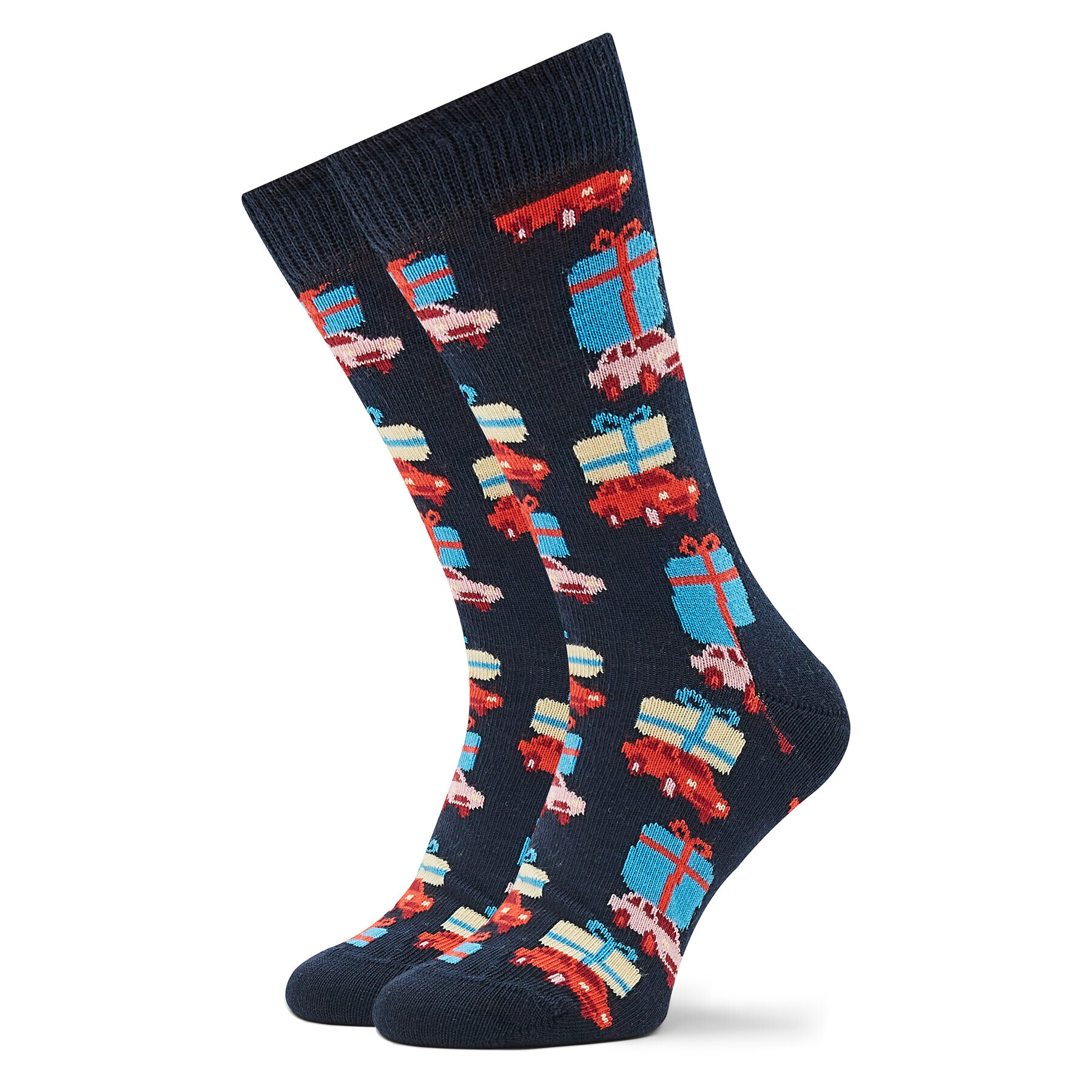 Happy Socks Дълги чорапи unisex HSS01-6500 Тъмносин - Pepit.bg